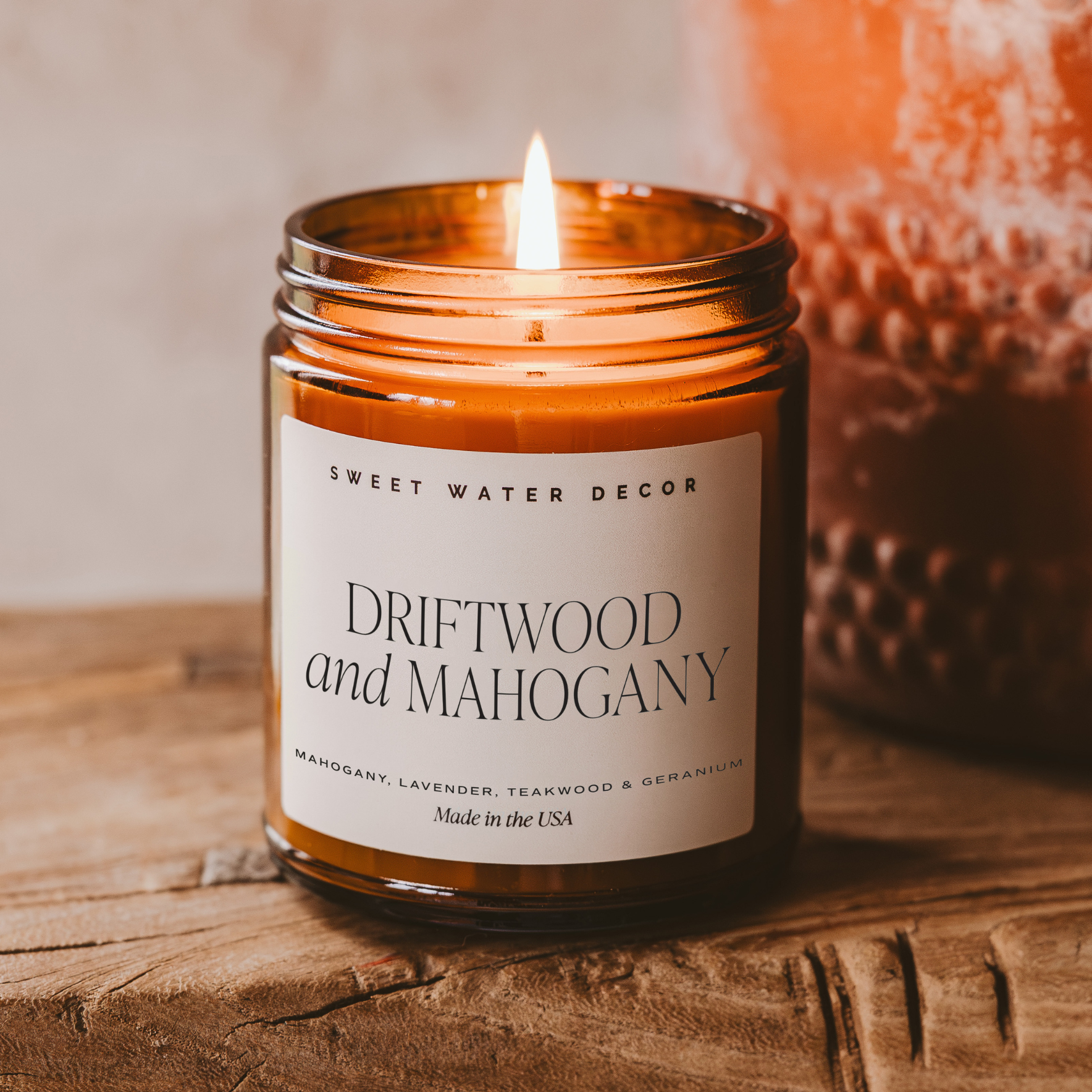 Driftwood and Mahogany 9 oz Soy Candle