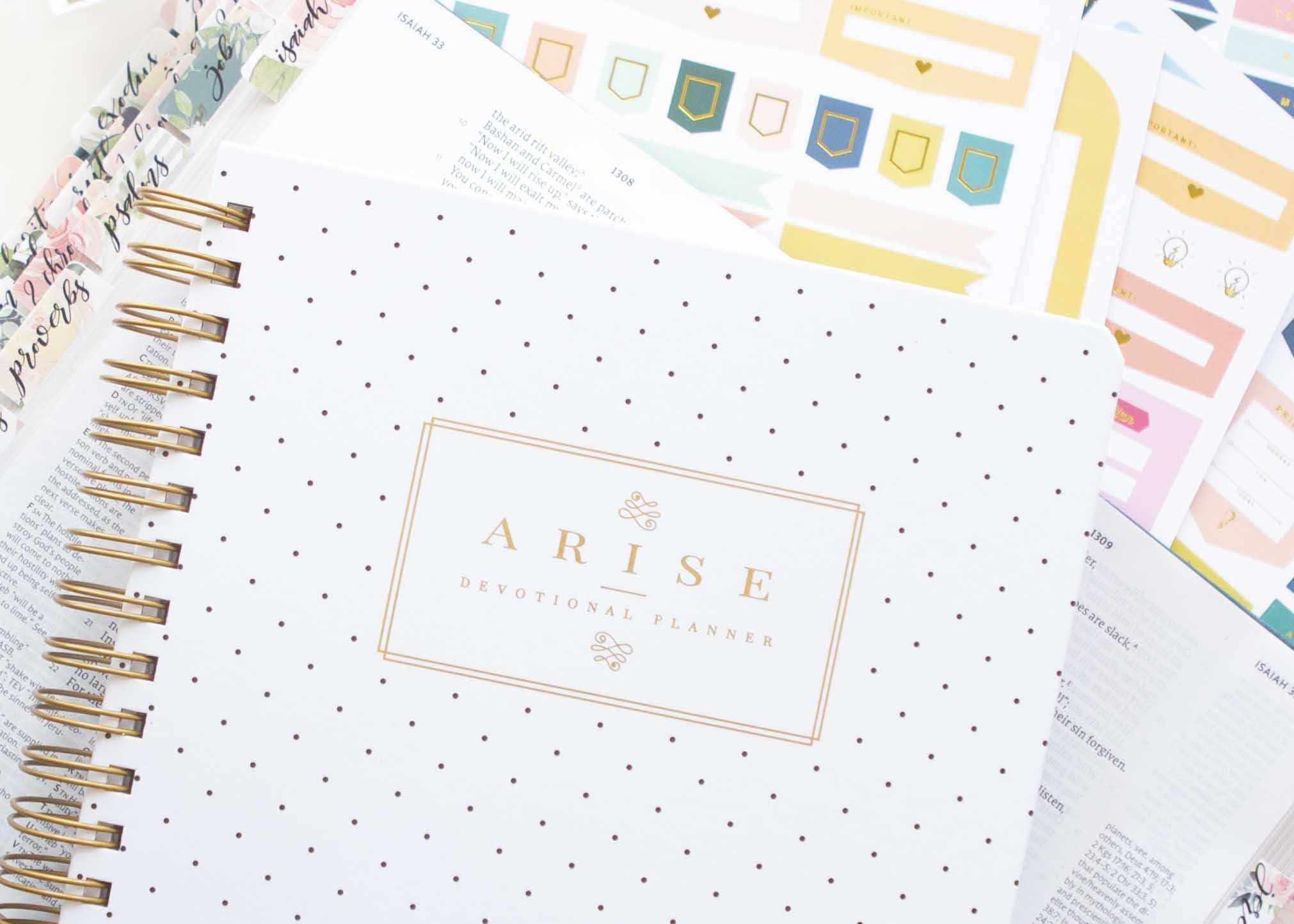 Arise Christian Planner — Undated Daily Goal Planner for Christian Women