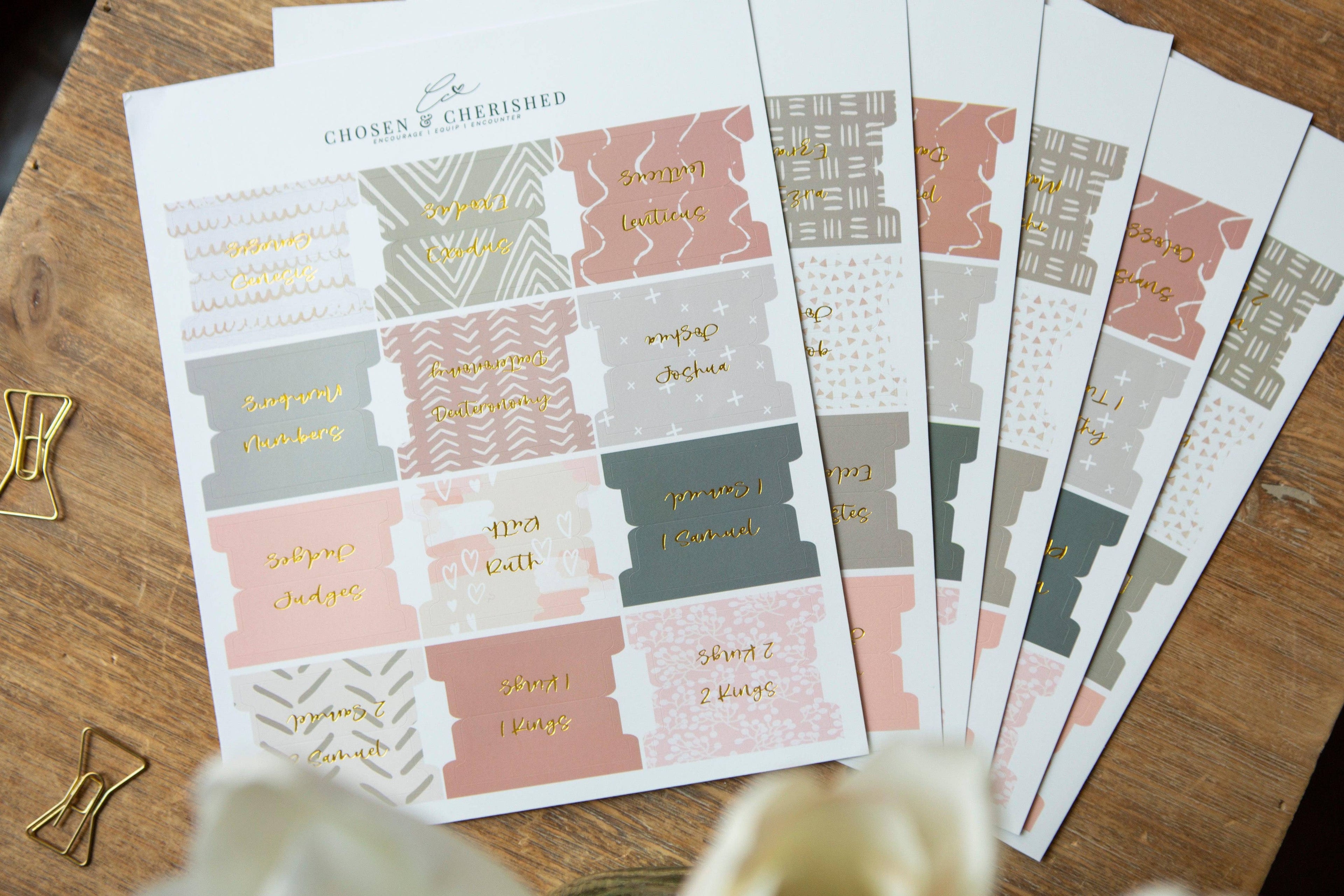 Bible Tabs | Neutral Bible Index Tabs