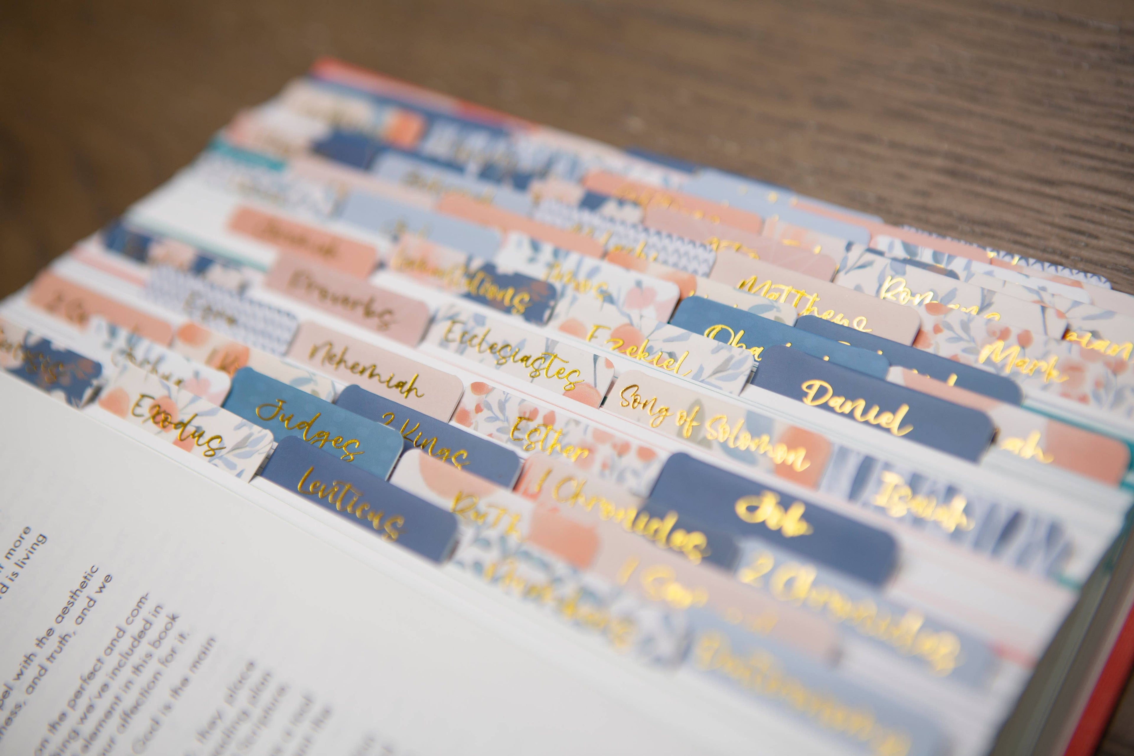 Tabs For Your Bible | Pretty Bible Book Tabs