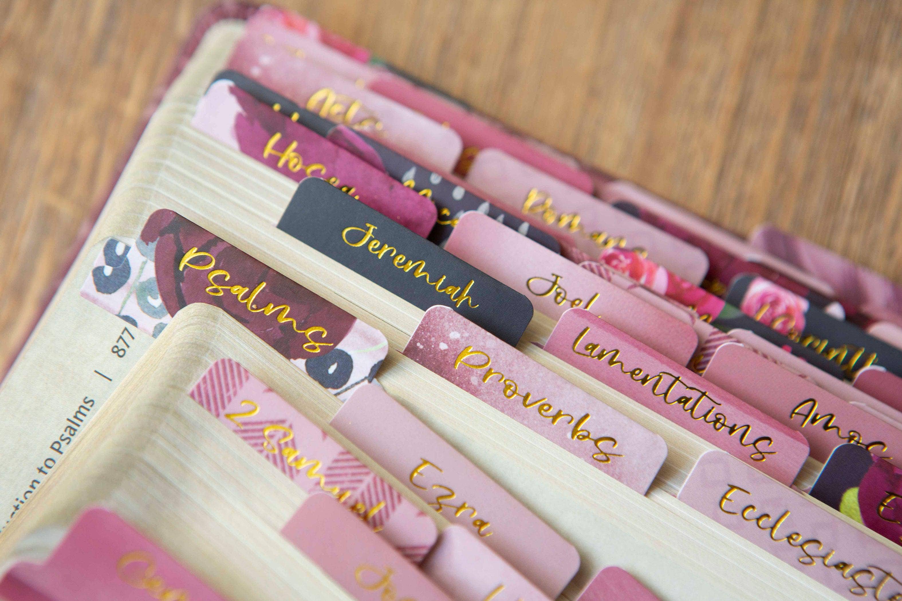 Floral Bible Tabs | Bible Book Tabs