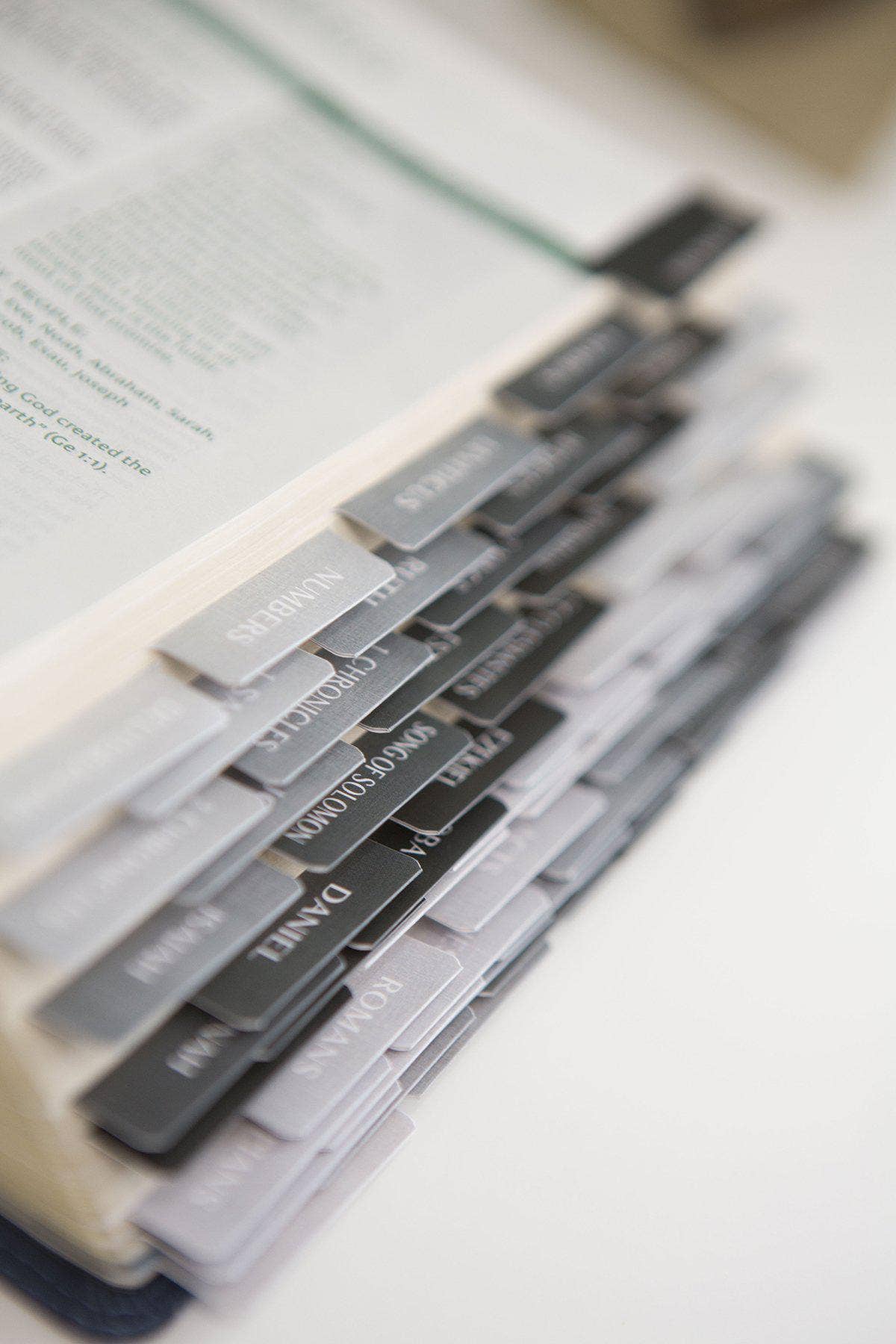 Black and Grey Ombre Bible Tabs