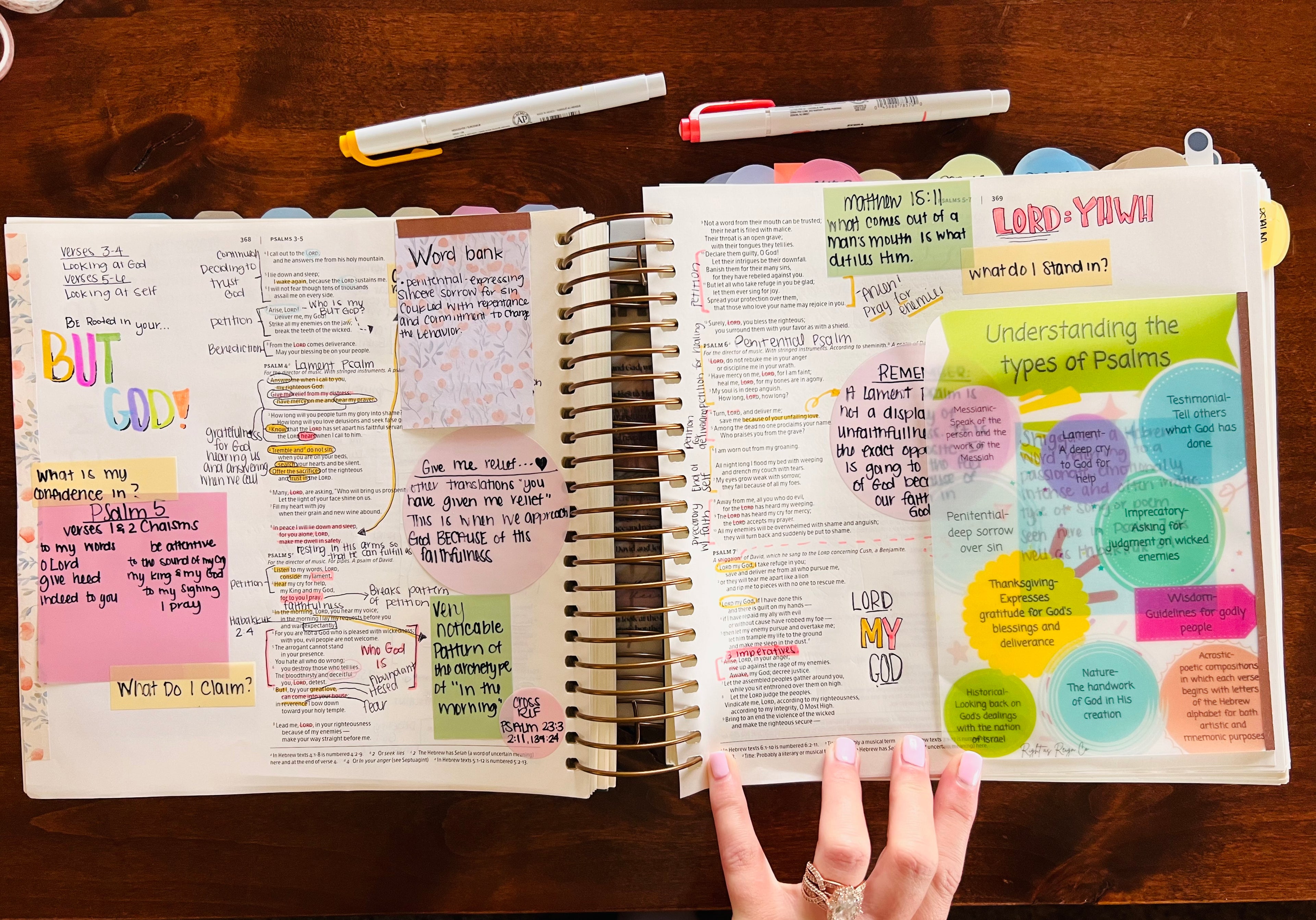Understanding the Types of Psalms — Bible Study Tip-In Reference Guide — Digital Download