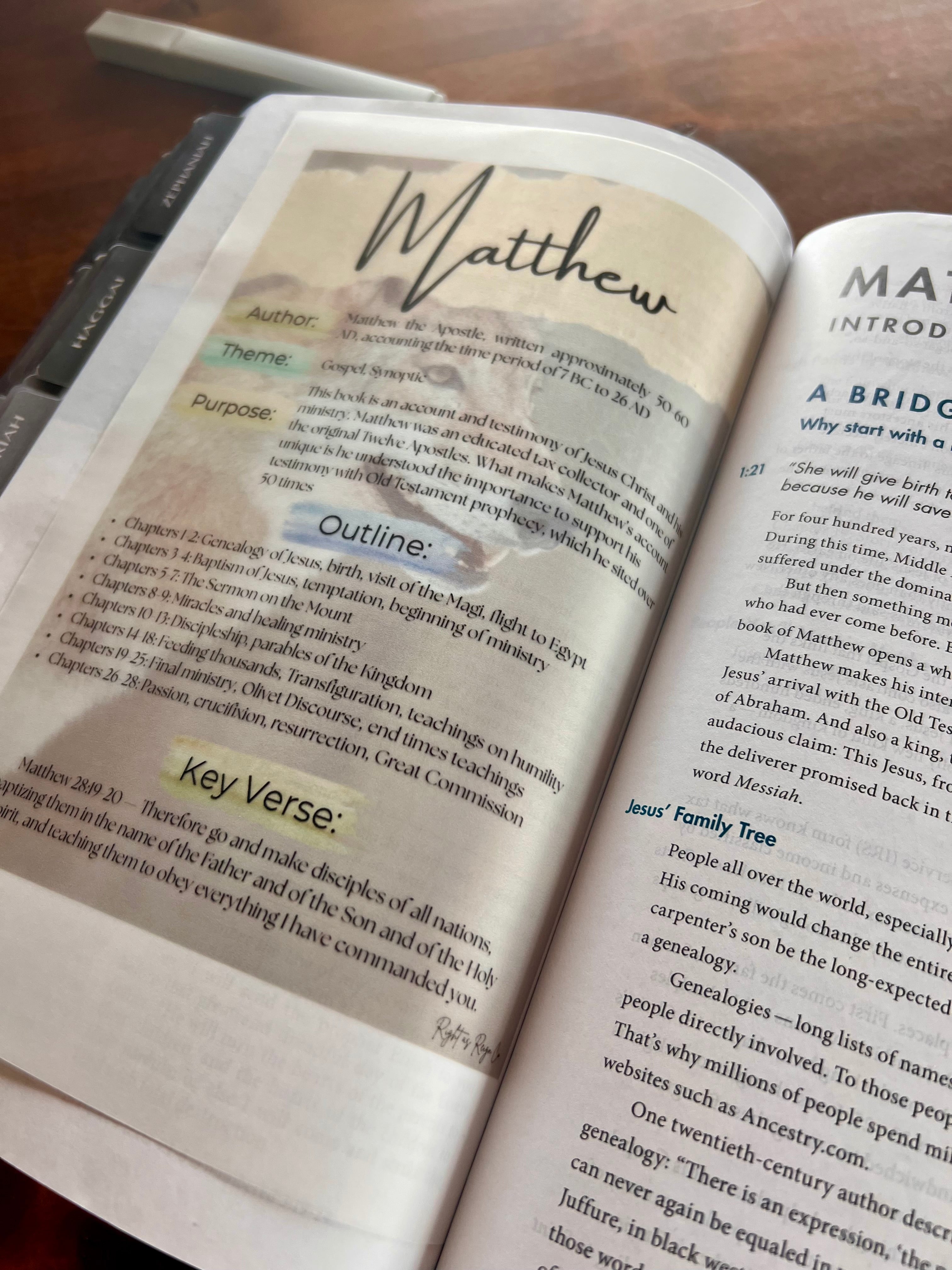 Men’s Bible Book Summary Insert Pack — Complete 66 Book Digital Download for Bible Journaling