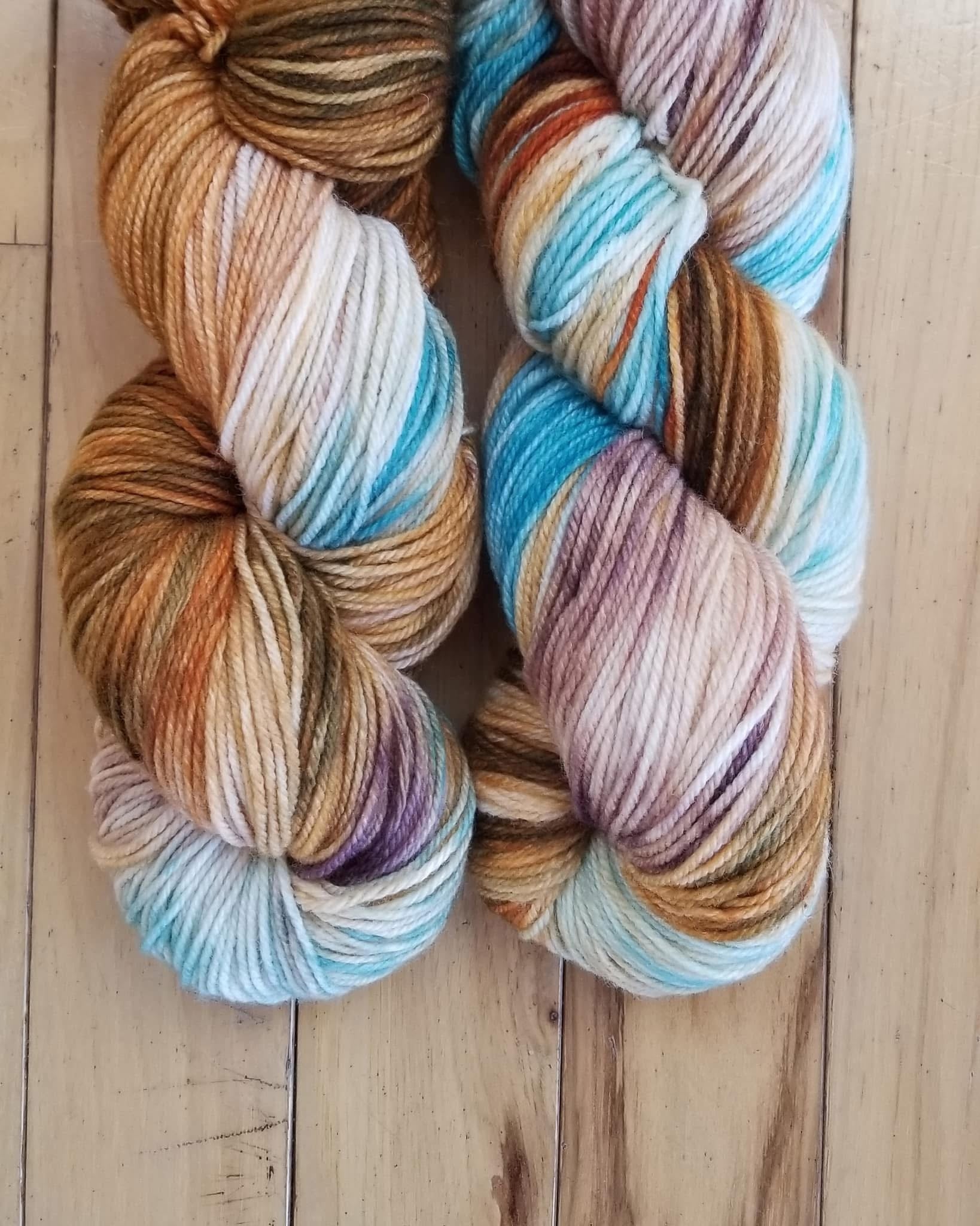 Merino Superwash Sock Yarn-Durango Colorway