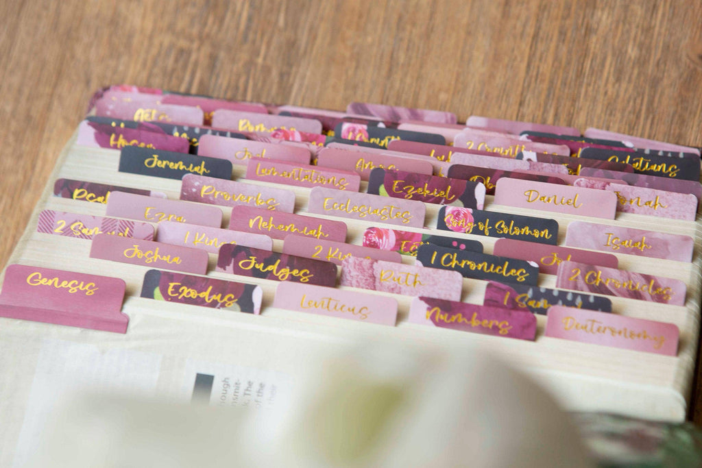 Floral Bible Tabs | Bible Book Tabs