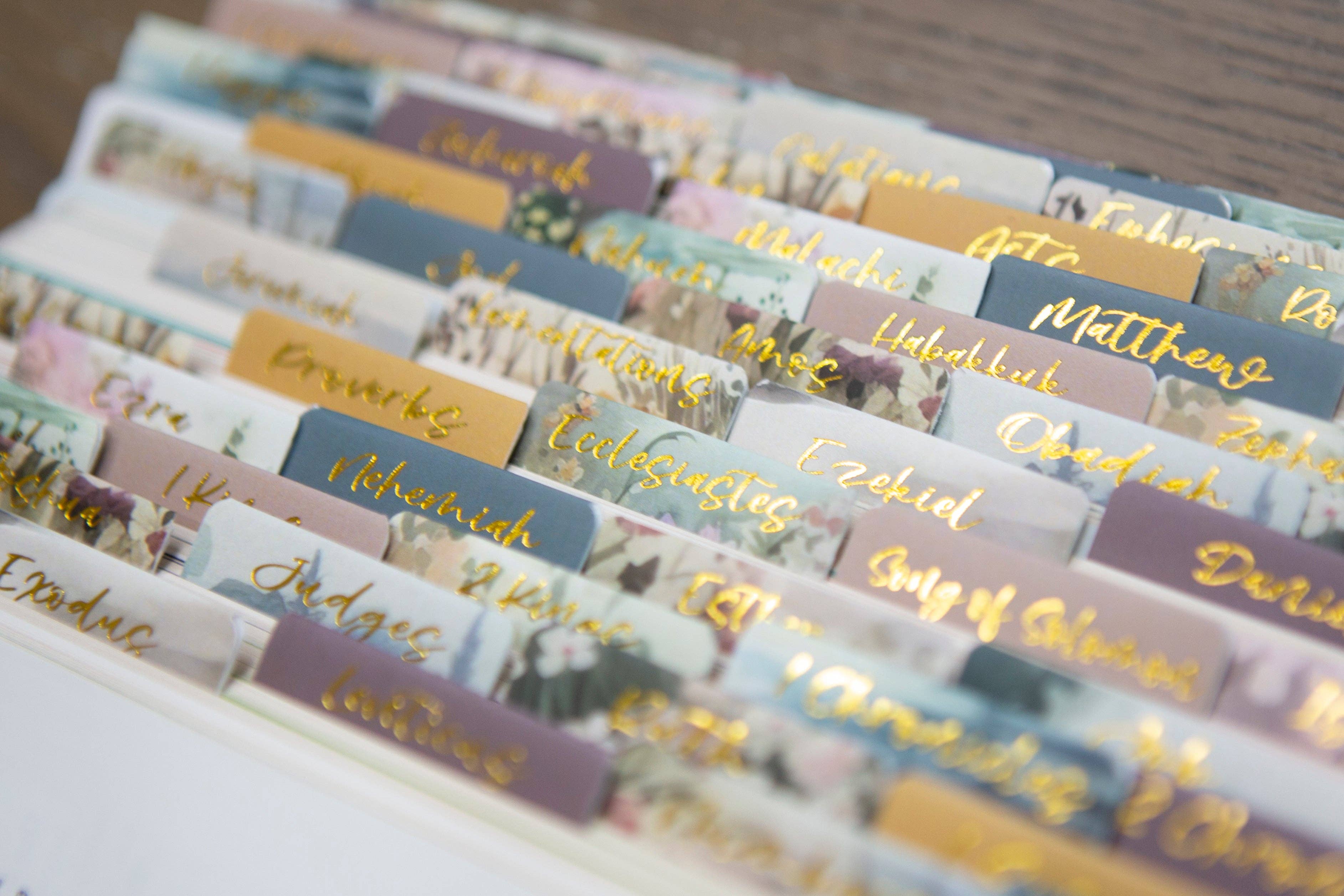 Pretty Bible Book Tabs | Bible Tabs