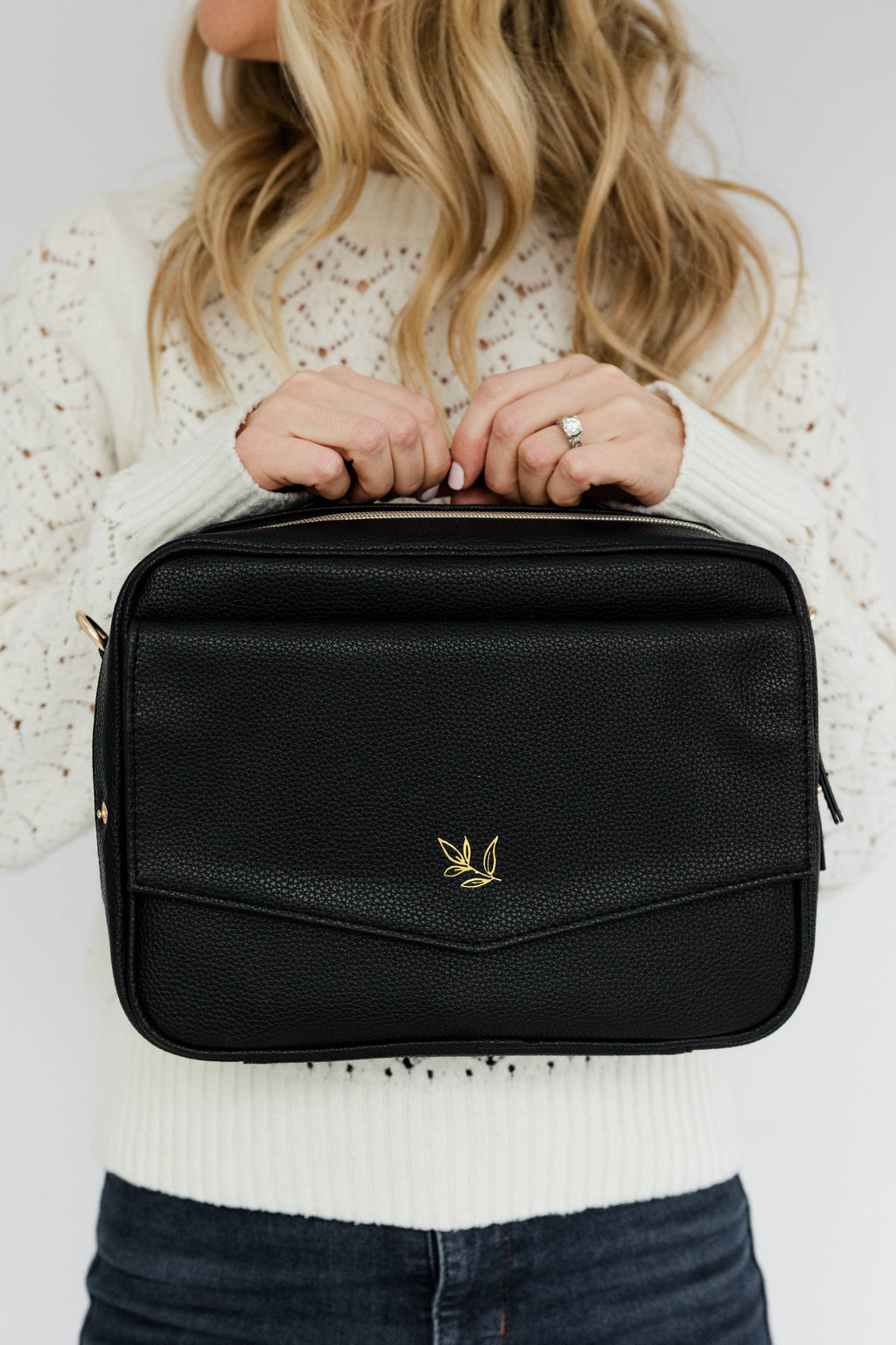 Bible Bag Crossbody — Vegan Leather Bible Bag with Gold Accents 3 colors
