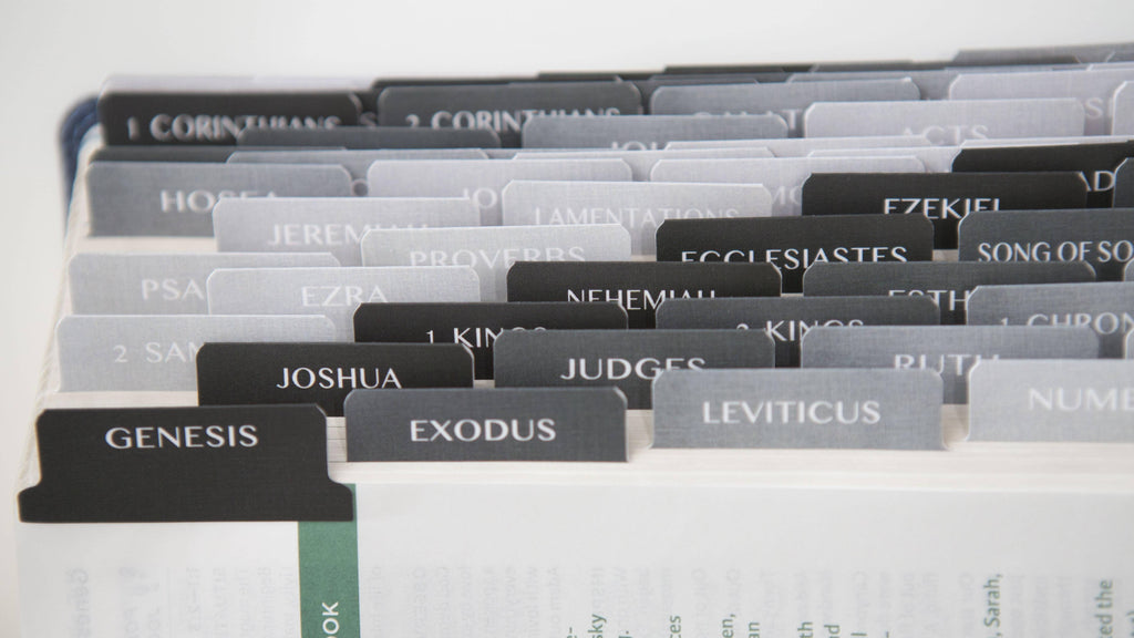 Black and Grey Ombre Bible Tabs