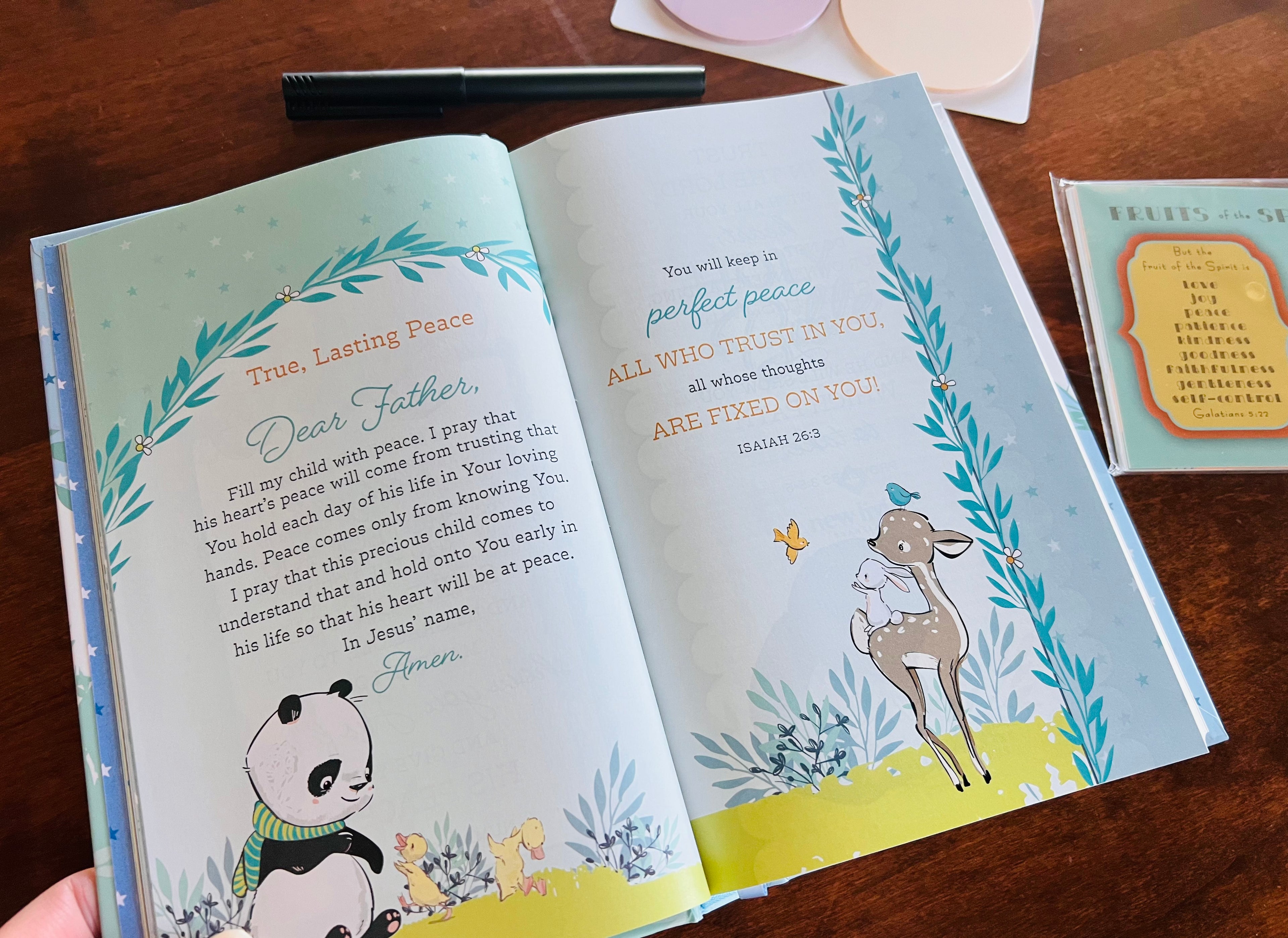 Baby Boy Loaded Keepsake Bible — NLT Hardcover loaded with Children’s Faith Inserts