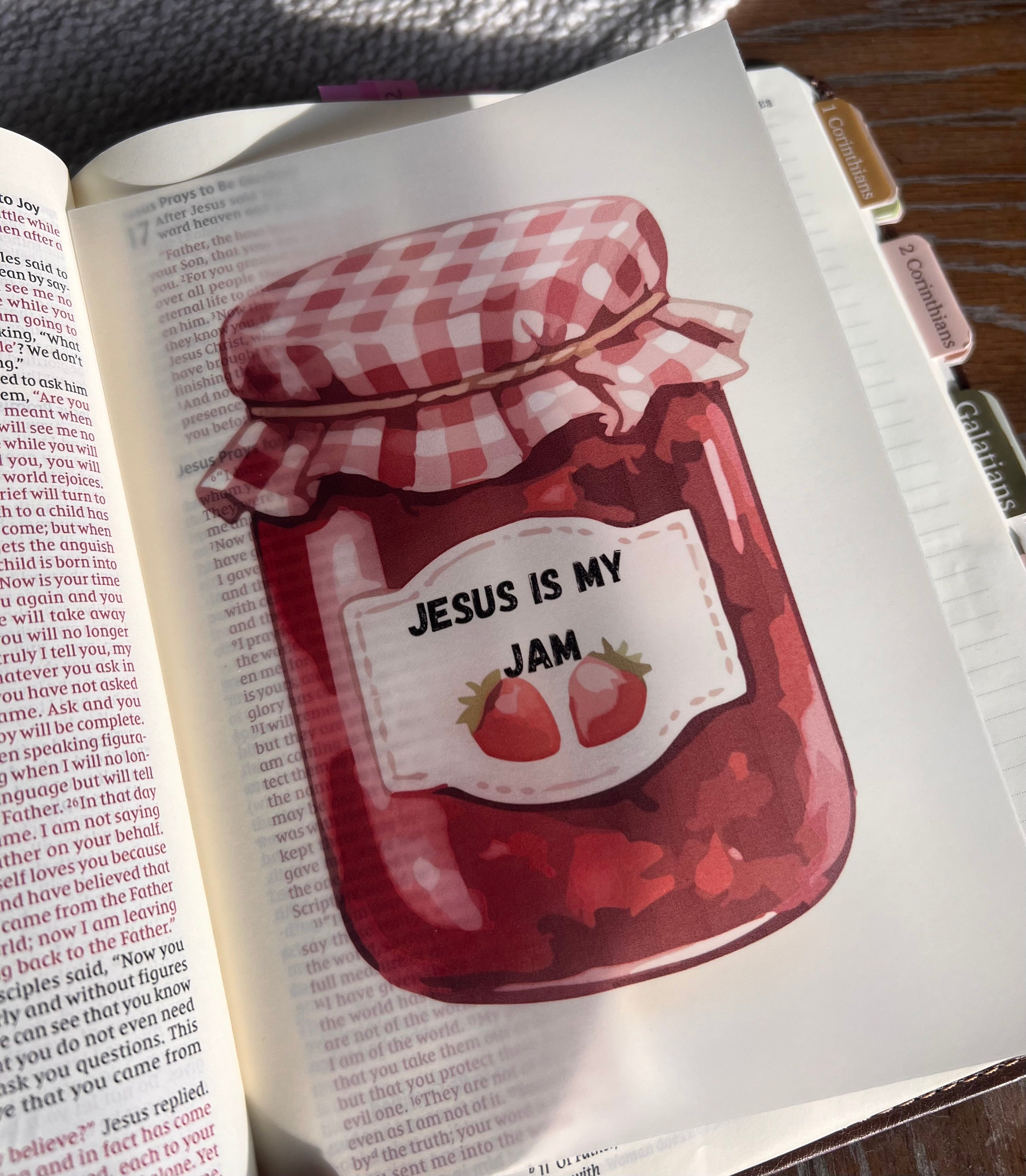 Jesus is My Jam — Printable Bible Tip-In Digital Download