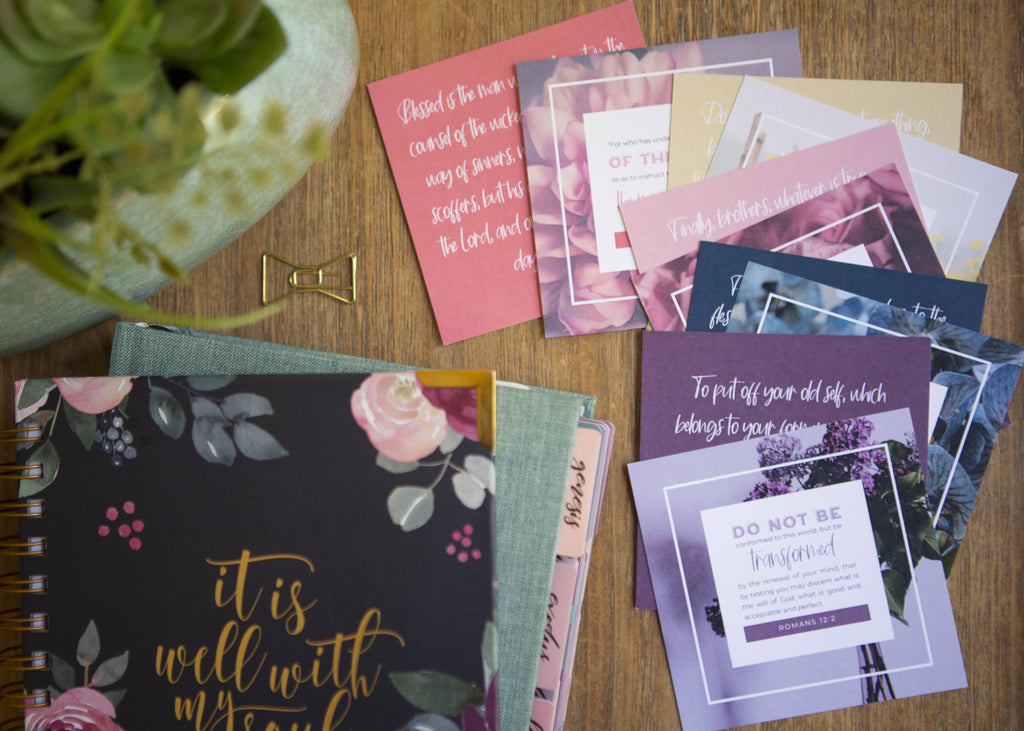 Renewing the Mind Verse Cards — Set of 10 Scripture Cards