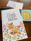 Baby Girl Loaded Keepsake Bible — NLT Hardcover loaded with Children’s Faith Inserts