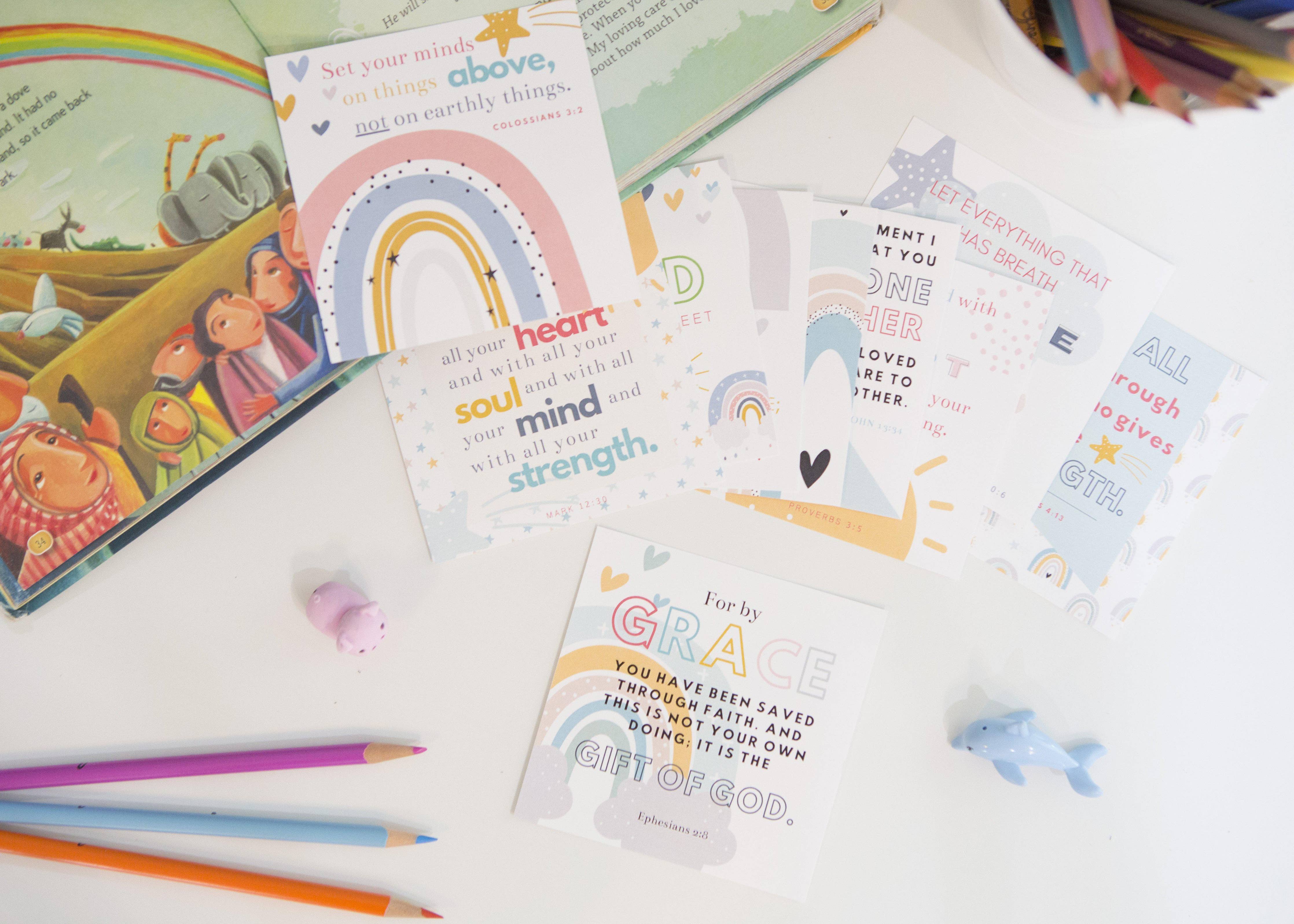 Kids Scripture Memory Cards — Courage Building Bible Verses for Childr ...