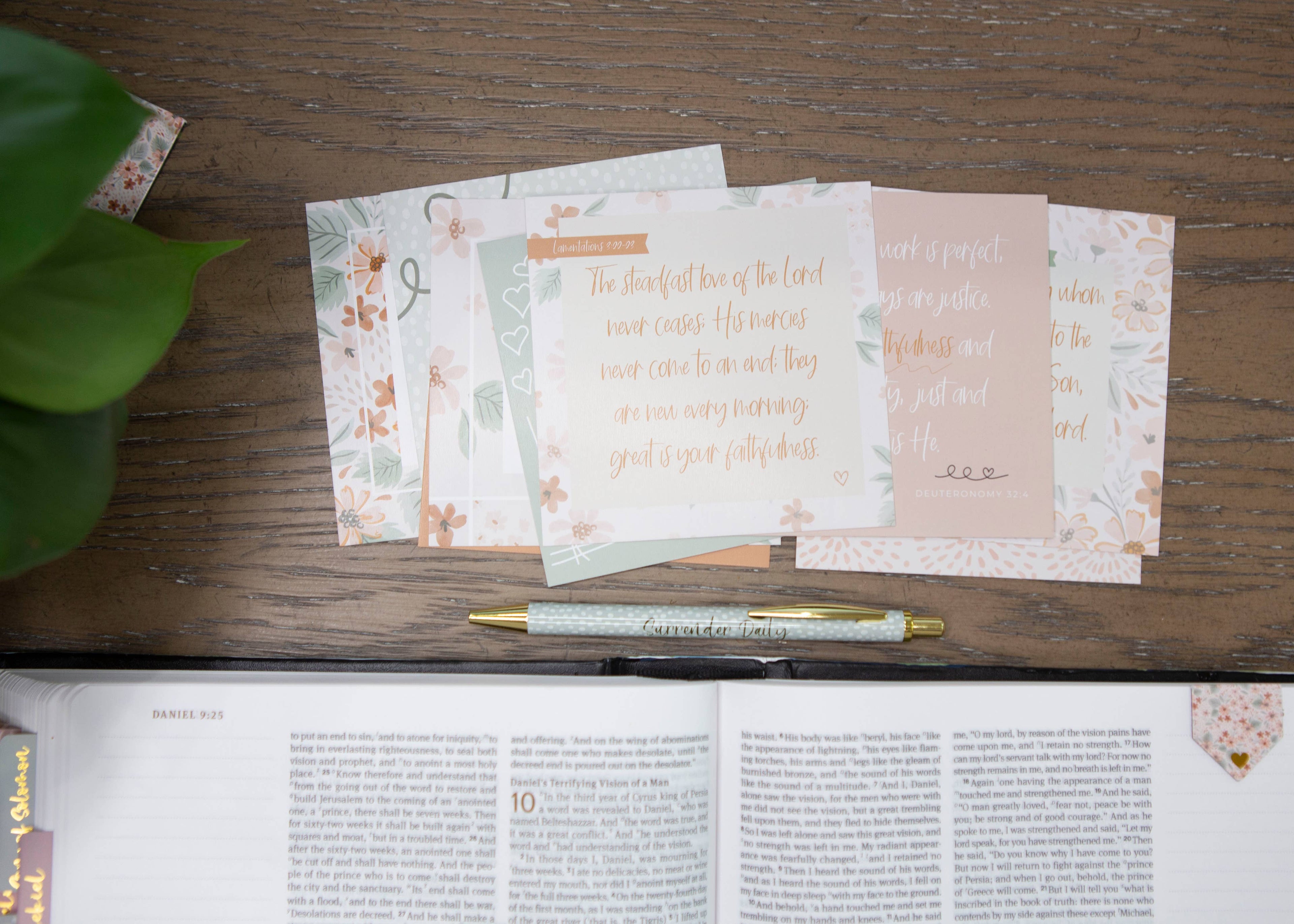 God's Faithfulness Scripture Verse Cards — Set of 10 Bible Memory Cards for Women