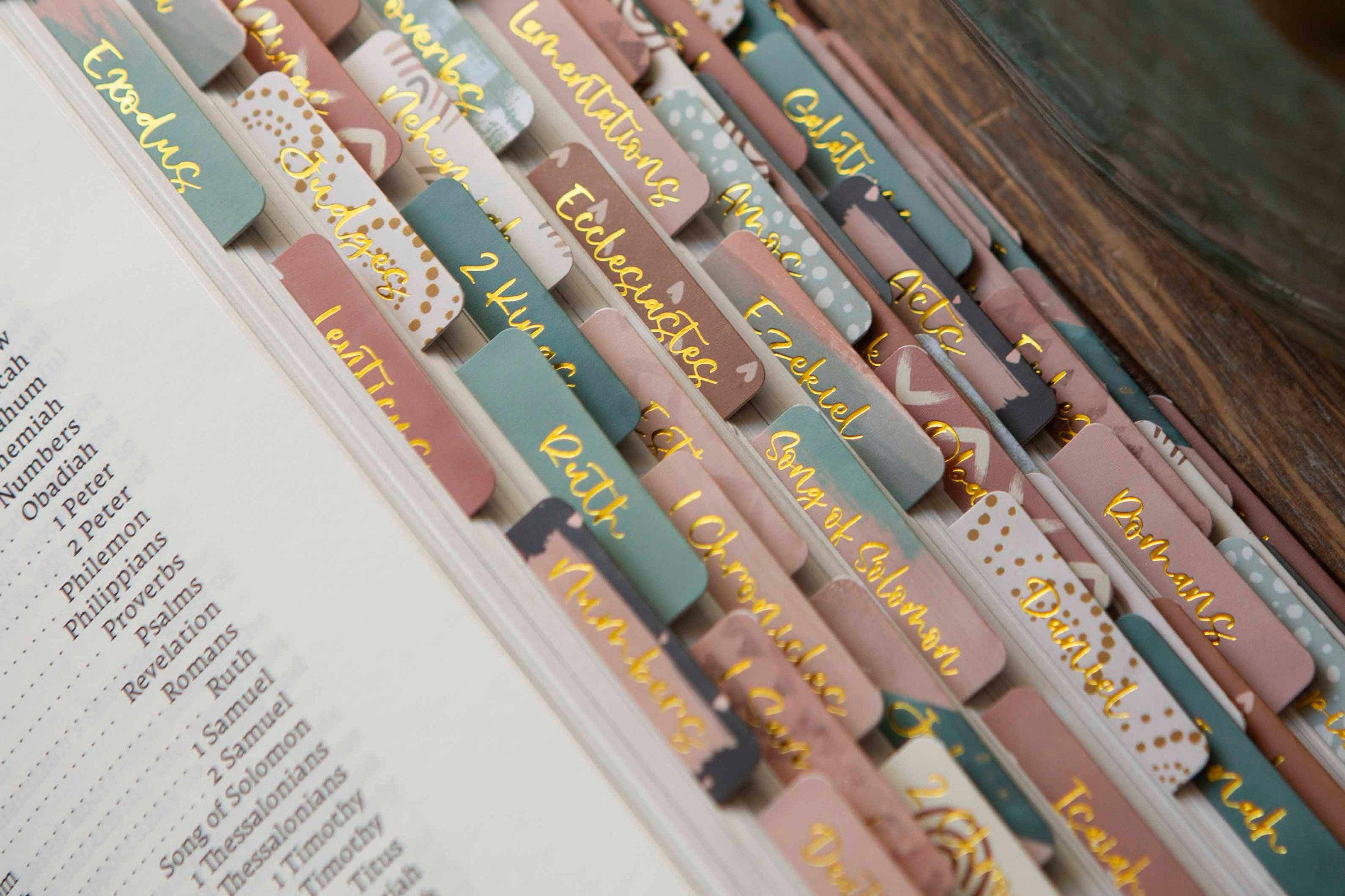 Boho Bible Tabs | Bible Index Tabs