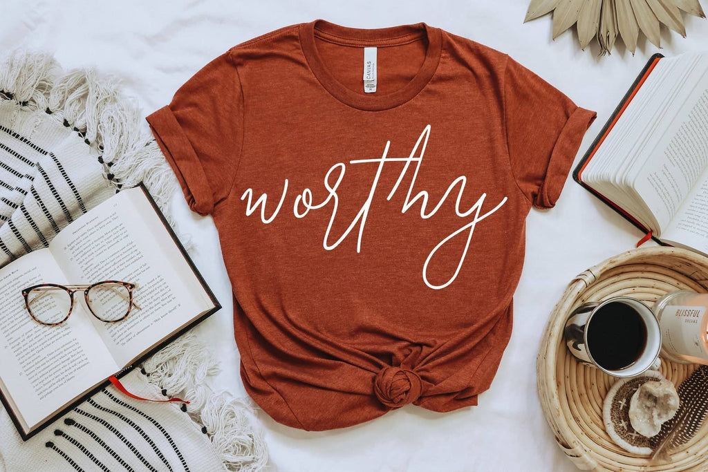 Worthy Christian T-Shirt | Faith Based Clothing for Women