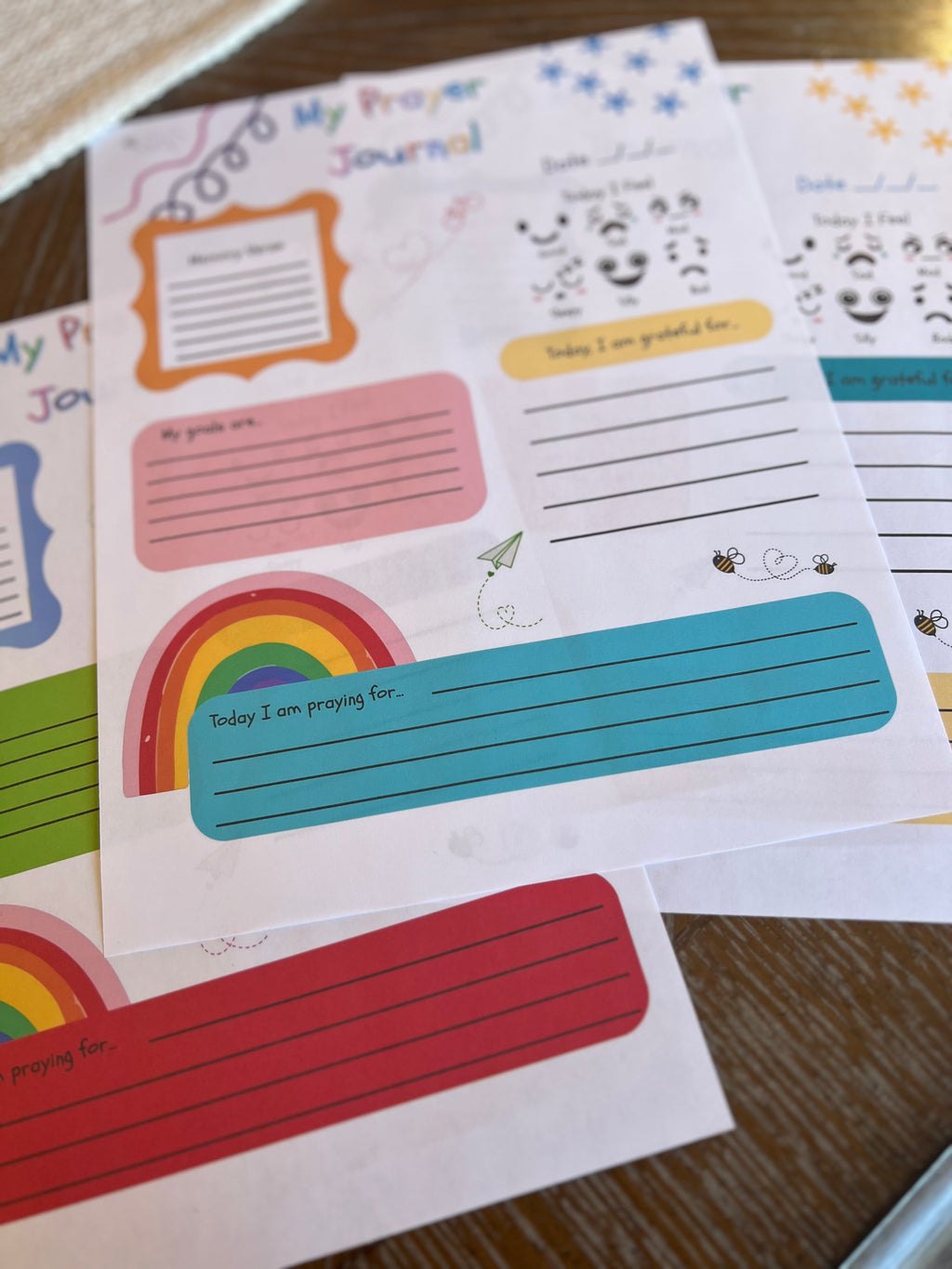 Children’s Prayer Journal Digital Download — Printable Kids Prayer Journal for Christian Families