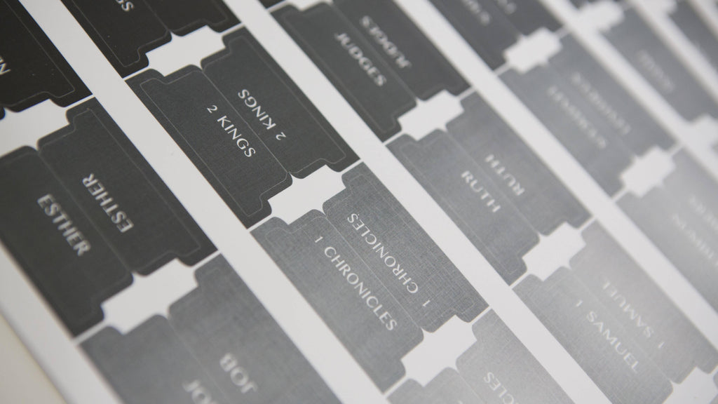 Black and Grey Ombre Bible Tabs