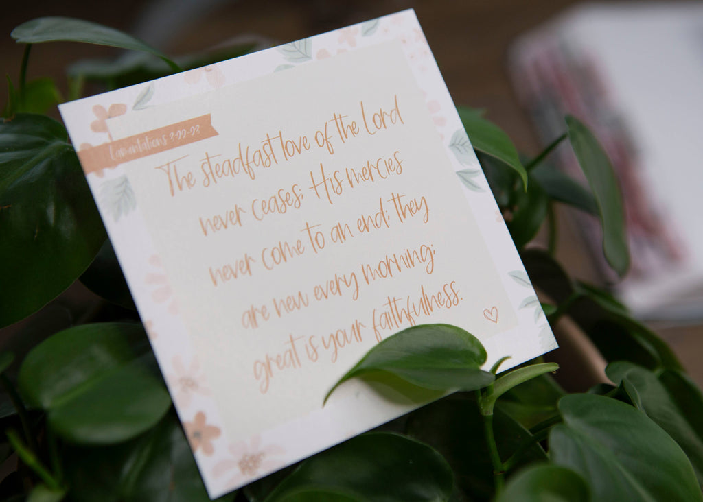 God's Faithfulness Scripture Verse Cards — Set of 10 Bible Memory Cards for Women