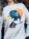 Retro Mallard Beanie Sweatshirt