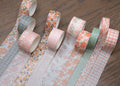 Bible Journaling Washi Tape Set — Peach — Set of 10 Designs for Bible Journaling and Creative Projects