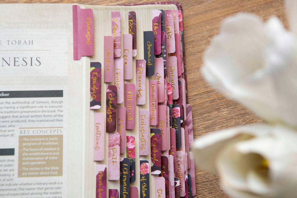 Floral Bible Tabs | Bible Book Tabs