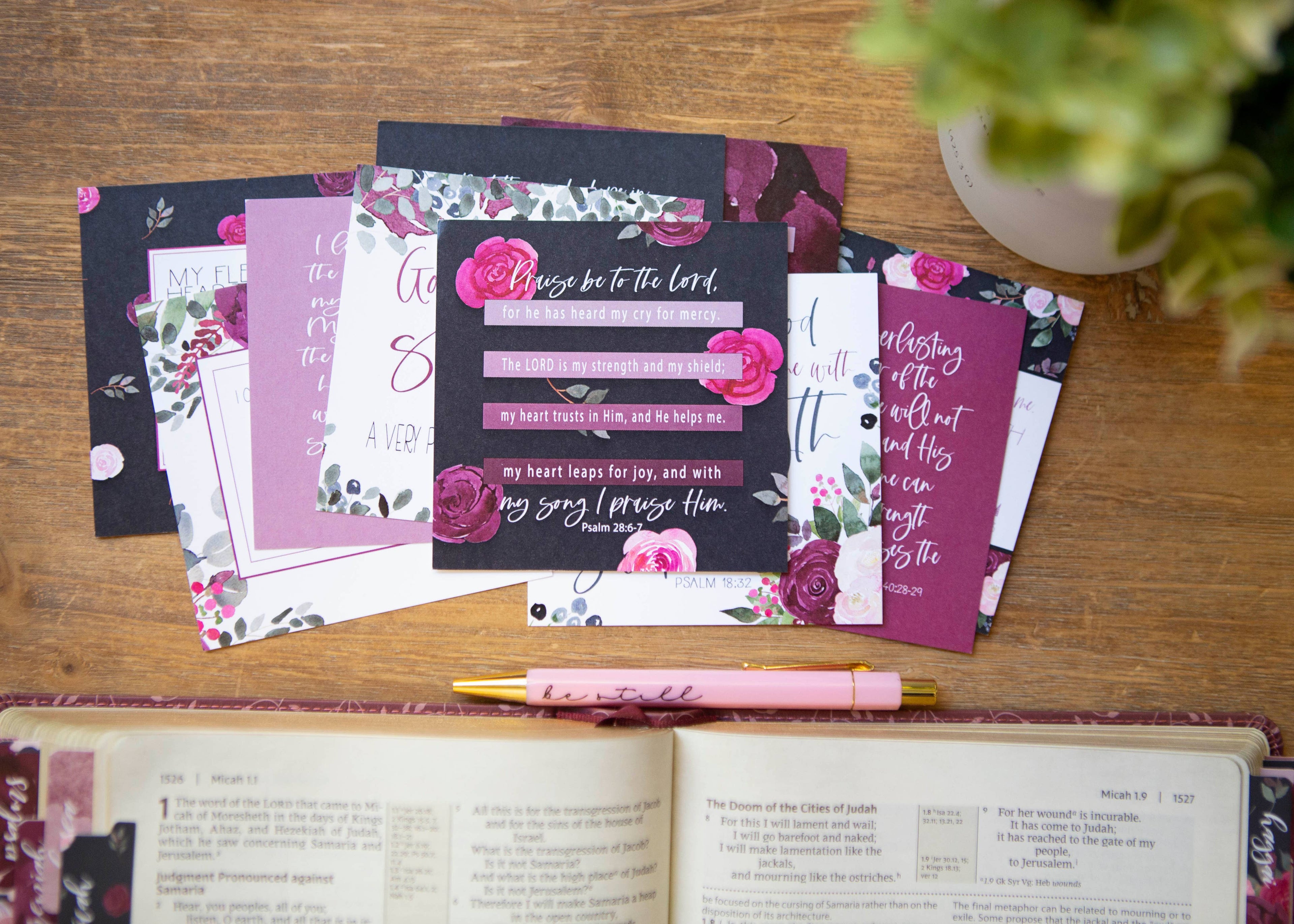Strength for the Weary Verse Cards — Scripture Card Set
