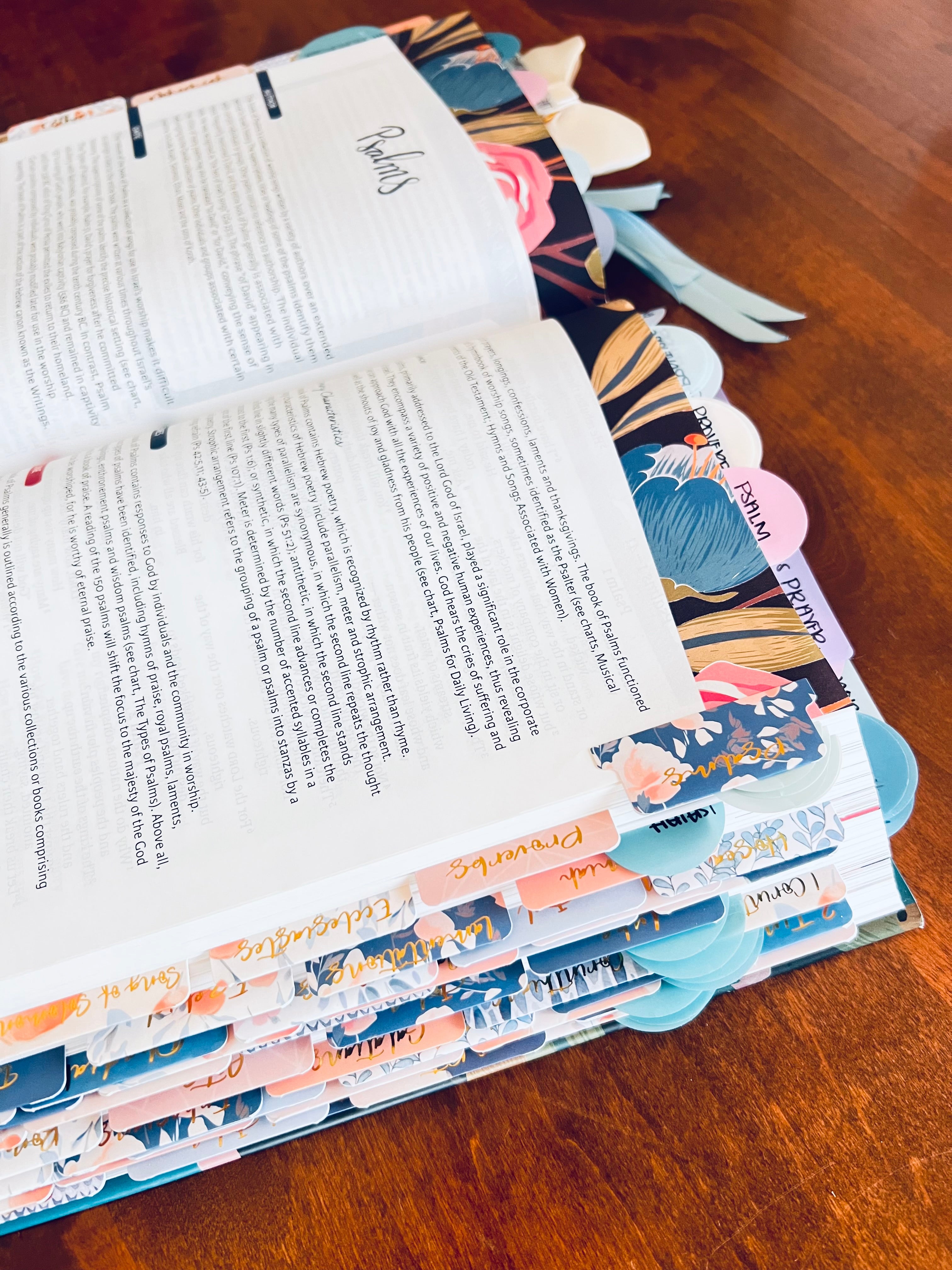 PRE ORDER- Pre-Loaded NIV Woman's Study Bible — Floral Hardcover with Vellum Tip-Ins, Tabs, and Bookmarks