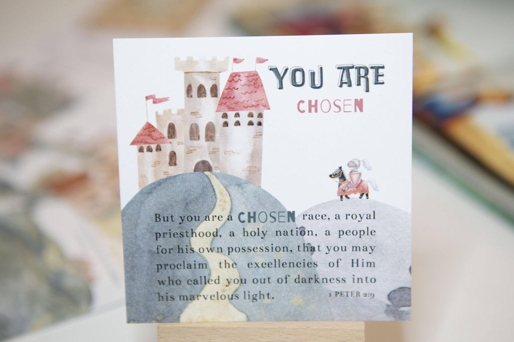 Child of God Scripture Verse Cards for Kids — Set of 10 Identity Building Bible Memory Cards