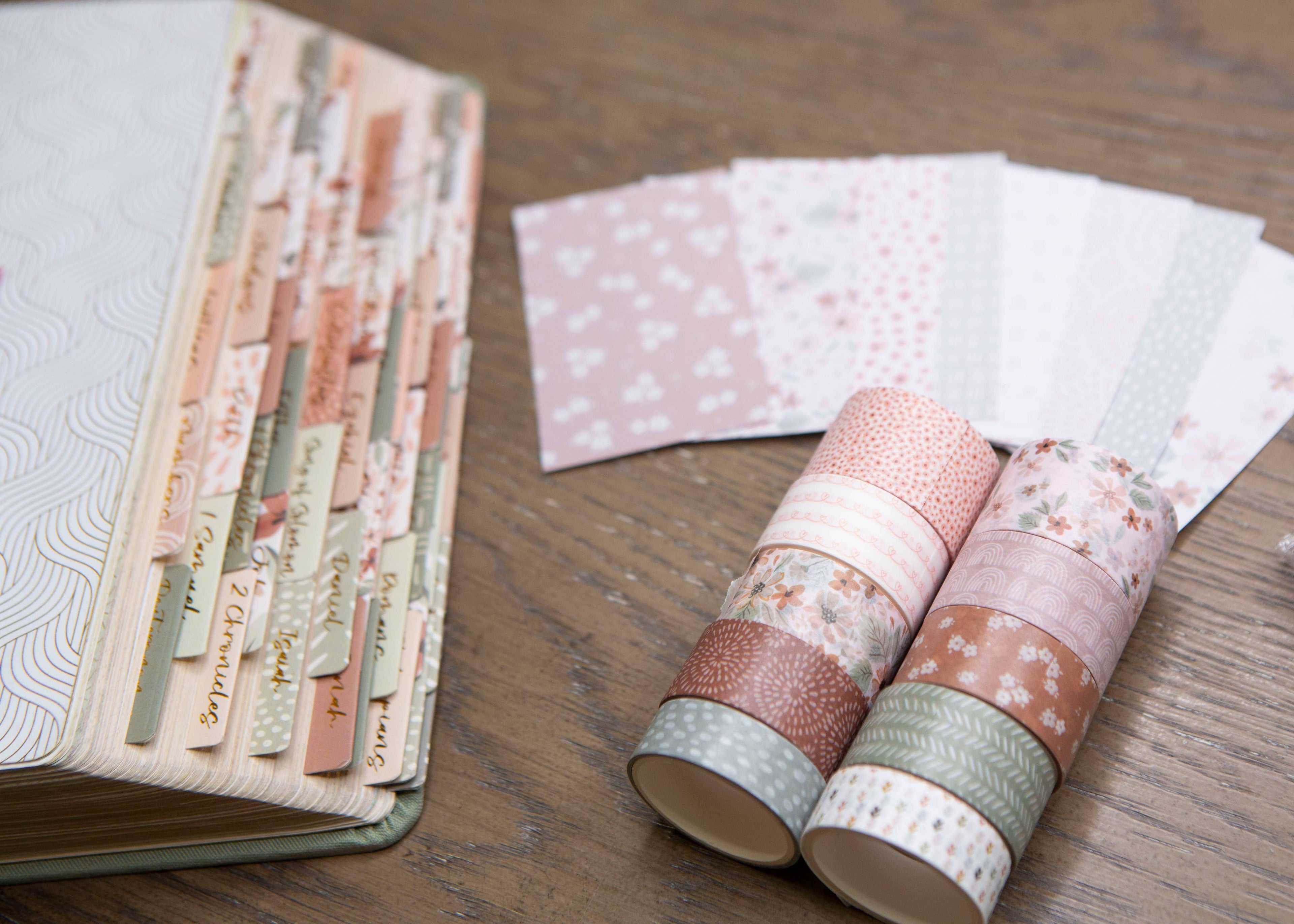 Bible Journaling Washi Tape Set - Fun Floral
