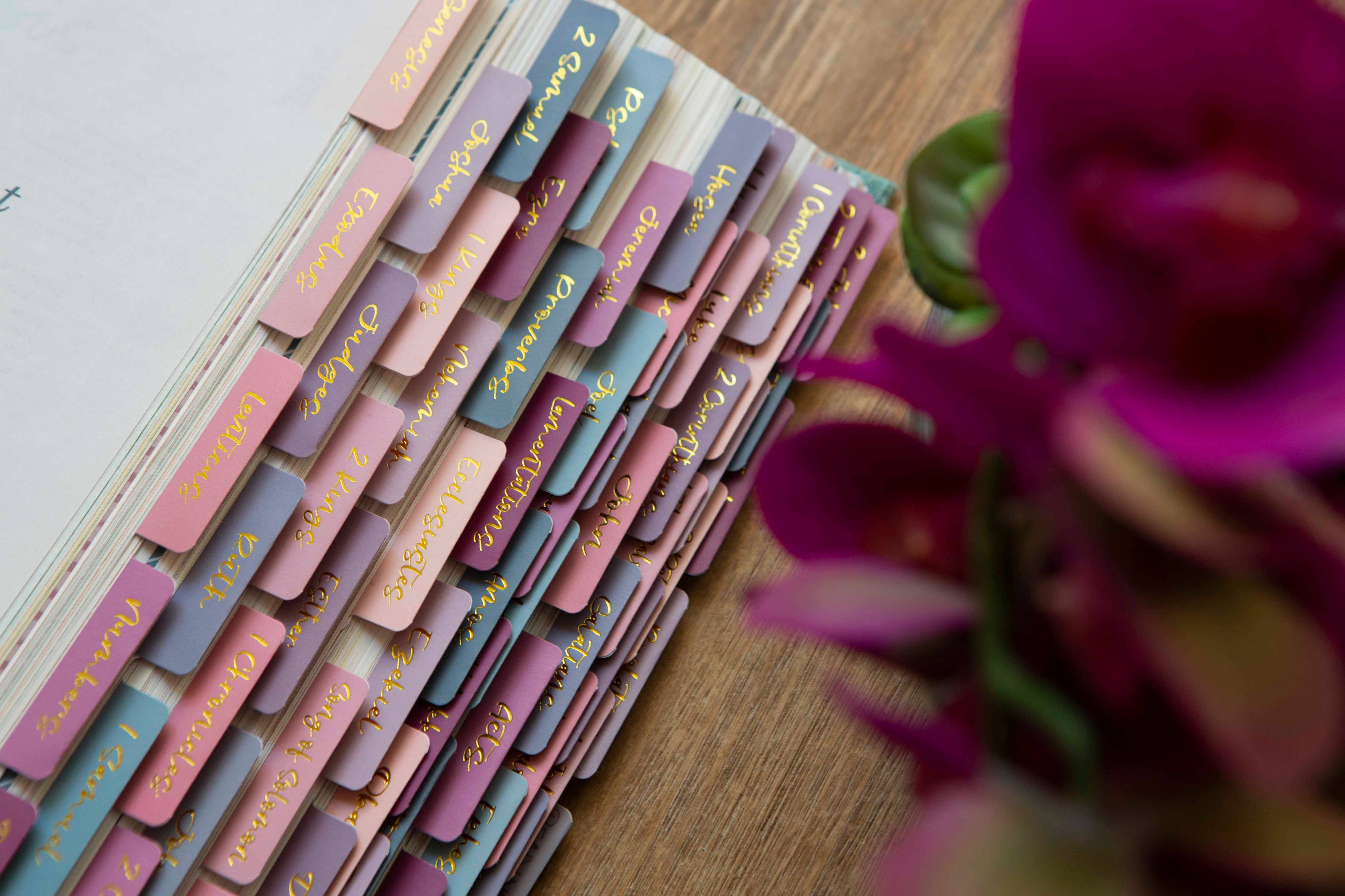 Ombre Bible Index Tabs
