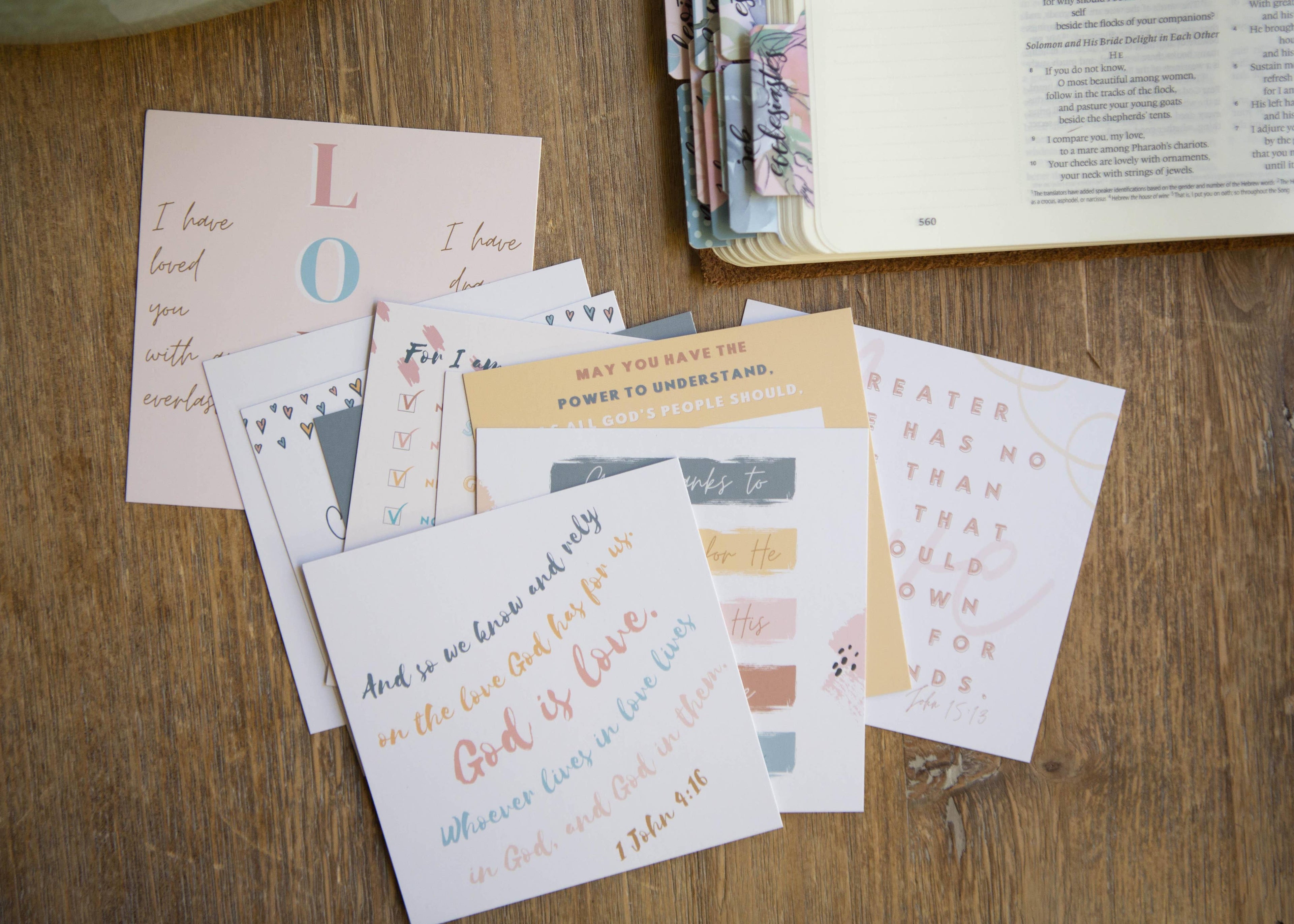 God’s Love Verse Cards — Experiencing God’s Love Scripture Card Set