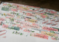 Floral Bible Index Tabs — Rose Floral Peel and Stick Bible Tabs — 66 Books Plus 6 Blank