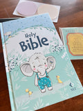 Baby Boy Loaded Keepsake Bible — NLT Hardcover loaded with Children’s Faith Inserts