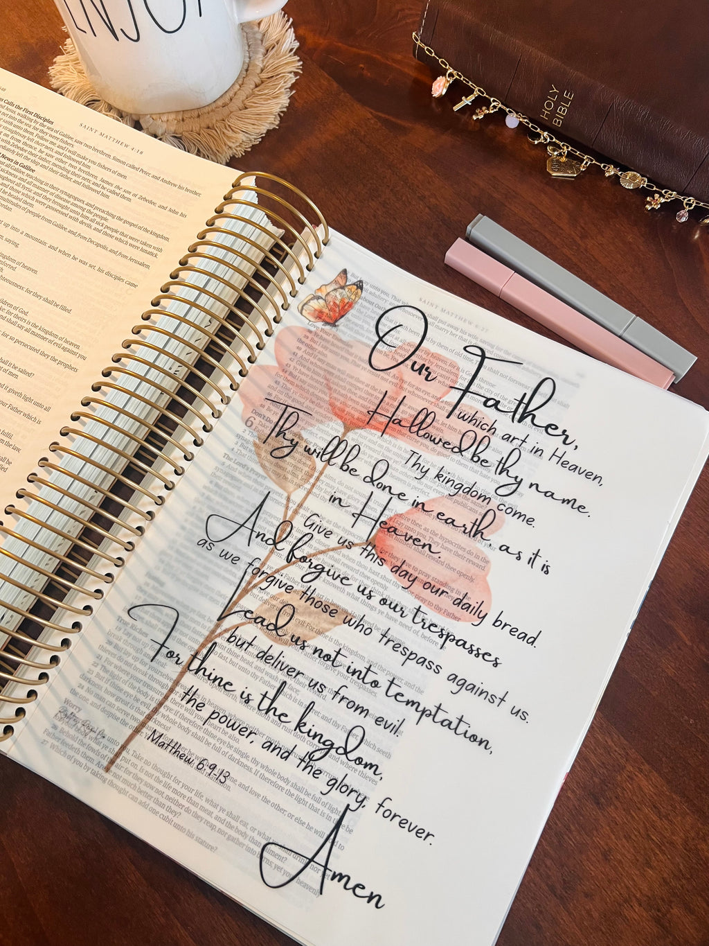 Vellum Print Pack — 35 Assorted 5x7 Bible Journaling Vellum Prints — Right as Reign Co. Originals