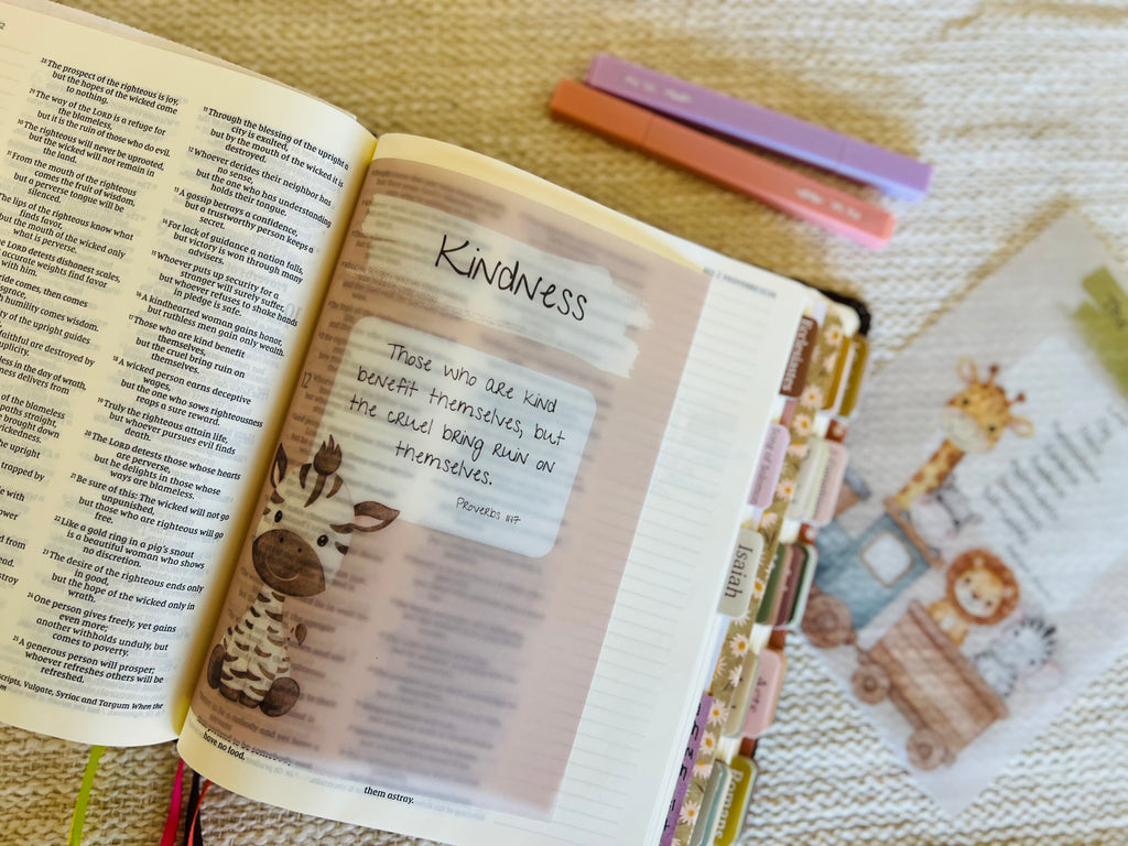 Baby Girl Loaded Keepsake Bible — NLT Hardcover loaded with Children’s Faith Inserts