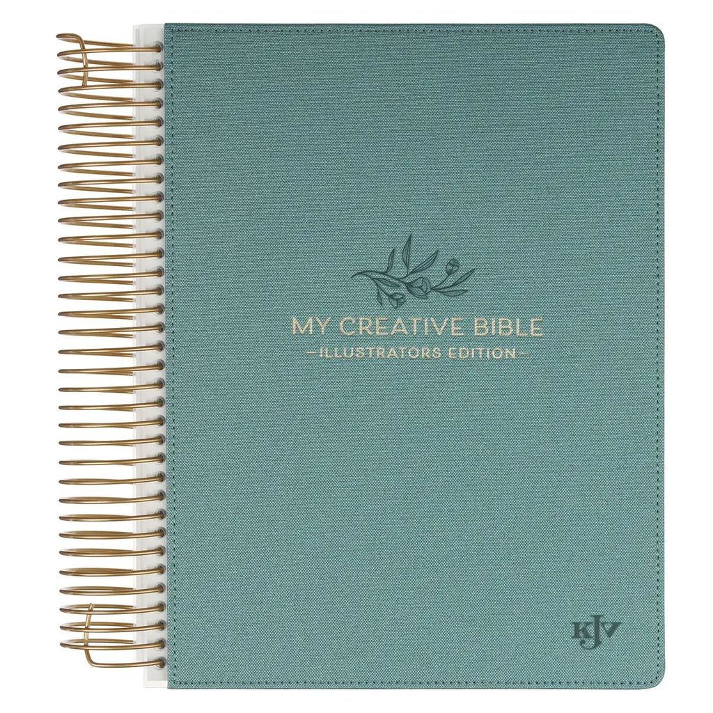 KJV My Creative Bible Journaling Bundle — Teal Linen (Hardcover)