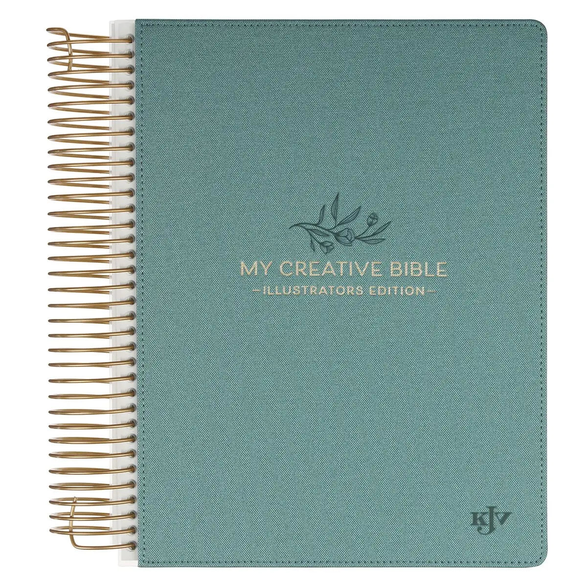 KJV My Creative Bible Journaling Bundle — Teal Linen (Hardcover)