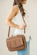 Bible Bag Crossbody — Vegan Leather Bible Bag with Gold Accents 3 colors