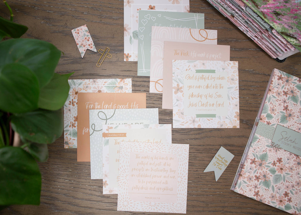 God's Faithfulness Scripture Verse Cards — Set of 10 Bible Memory Cards for Women