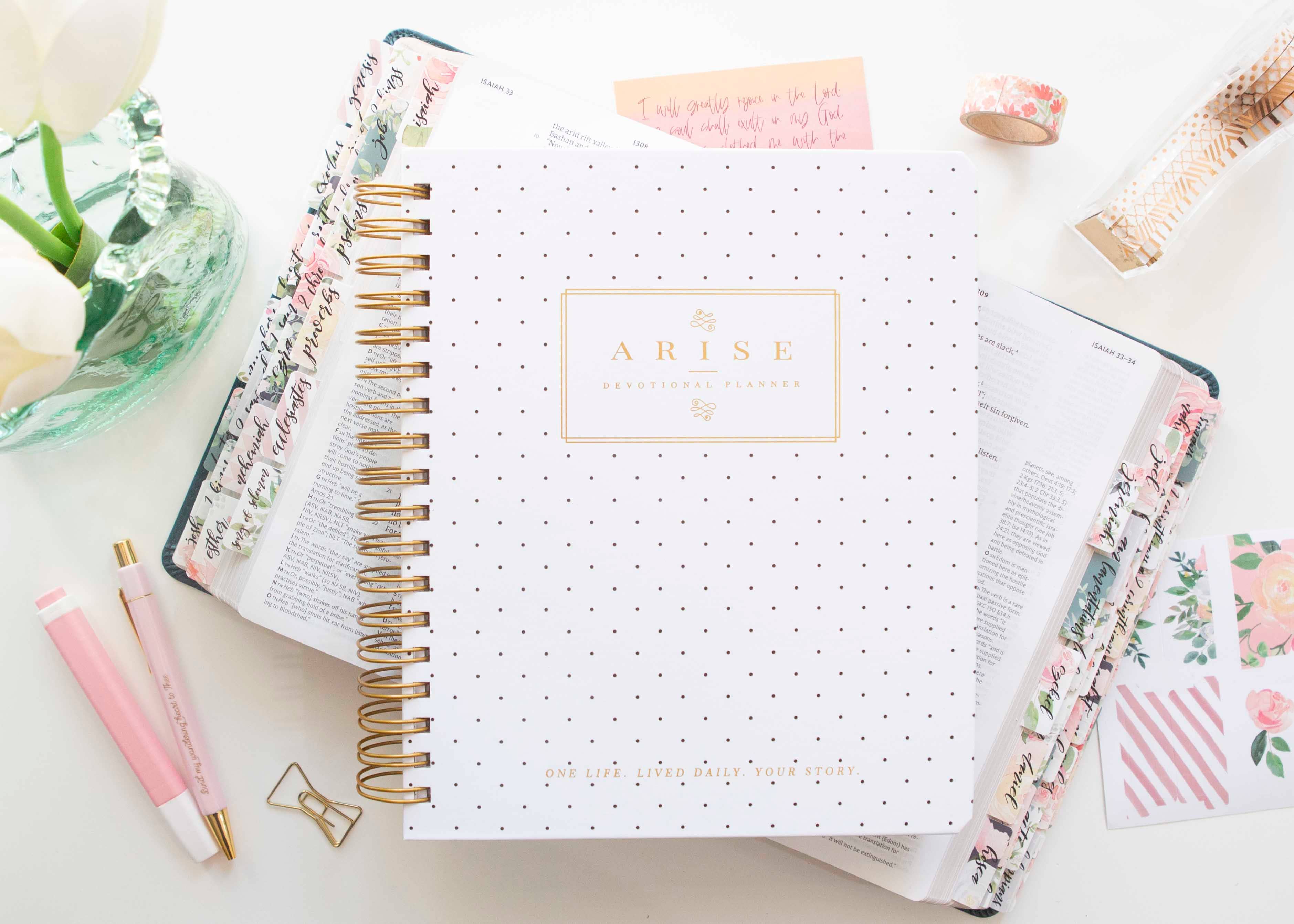 Arise Christian Planner — Undated Daily Goal Planner for Christian Women