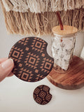 Western Aztec Car Coasters (set of 2)