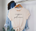 Coffee Please Funny Christian T-Shirt | Faith Based Clothing | Faith Gift for Women