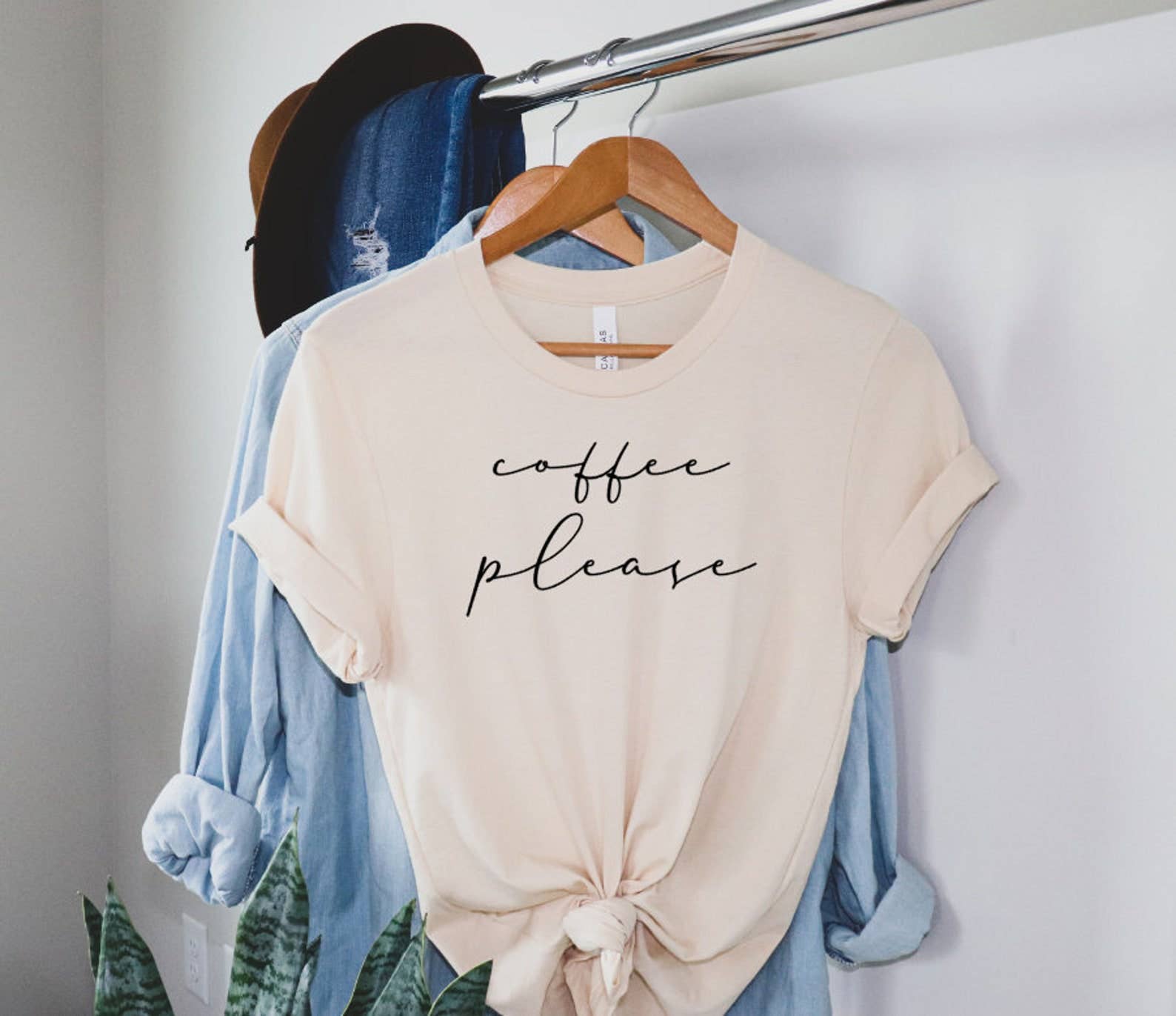 Coffee Please Funny Christian T-Shirt | Faith Based Clothing | Faith Gift for Women