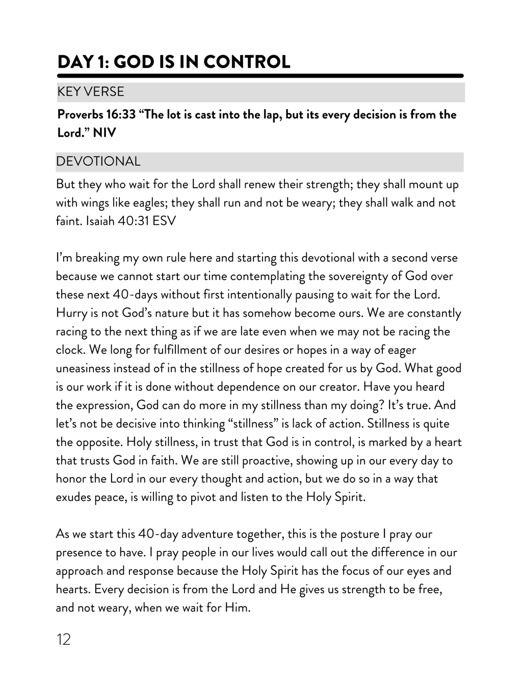 A Life Less Hurried — 40 Days of Stillness Devotional