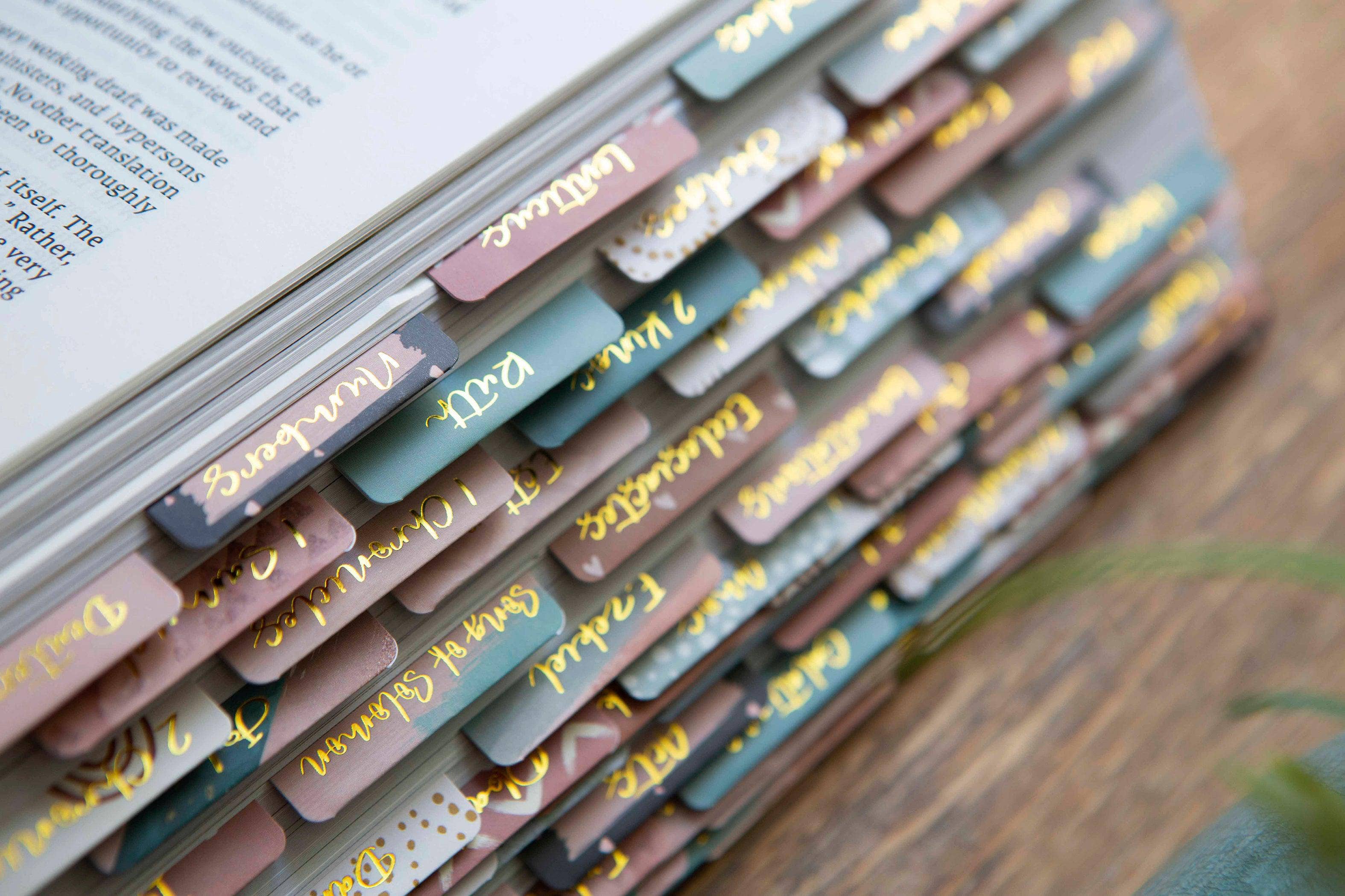 Boho Bible Tabs | Bible Index Tabs