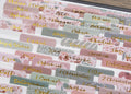 Sage and Blush Floral Bible Tabs — 66 Book Laminated Gold Foil Bible Tabs