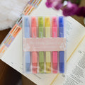 Garden Highlighter Set — 6 Color Dual Tip Bible Highlighters with No Bleed Technology