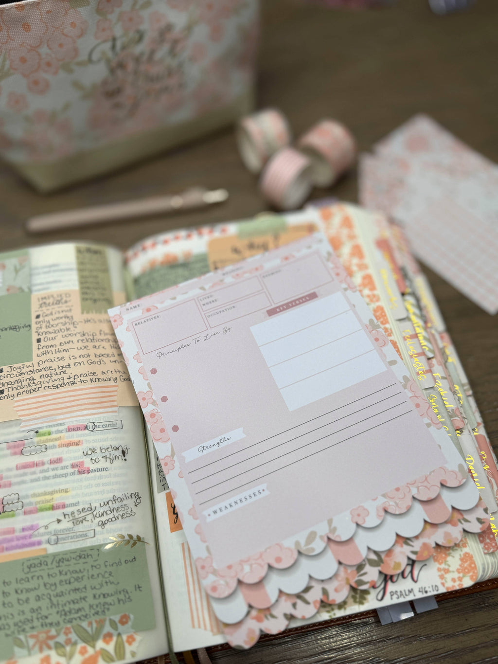 Bible Study Tip-In Notepad — Three Level Guided Bible Study Tool with Three color options